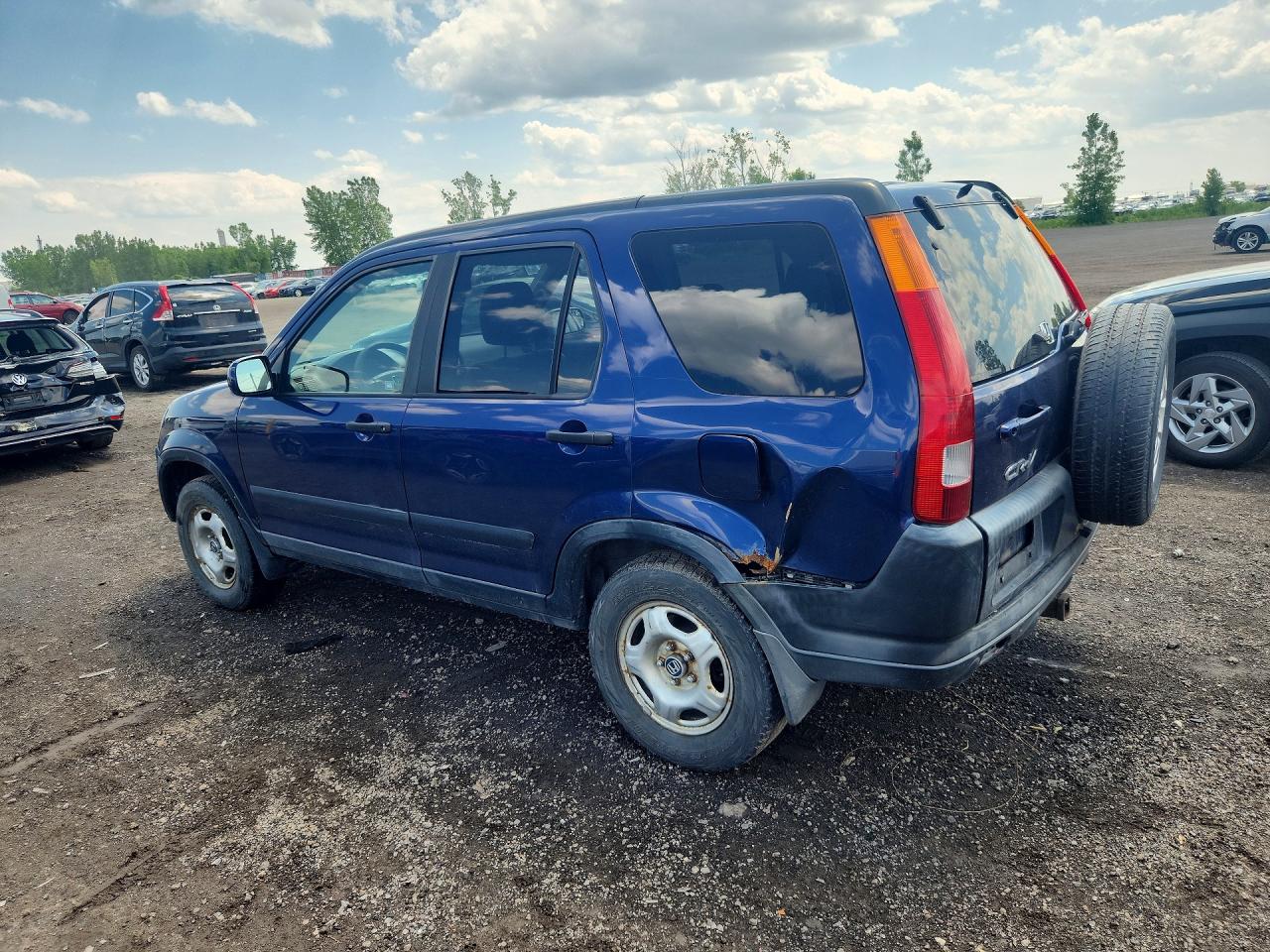 2003 Honda Cr-v Ex Blue vin: JHLRD78863C816151