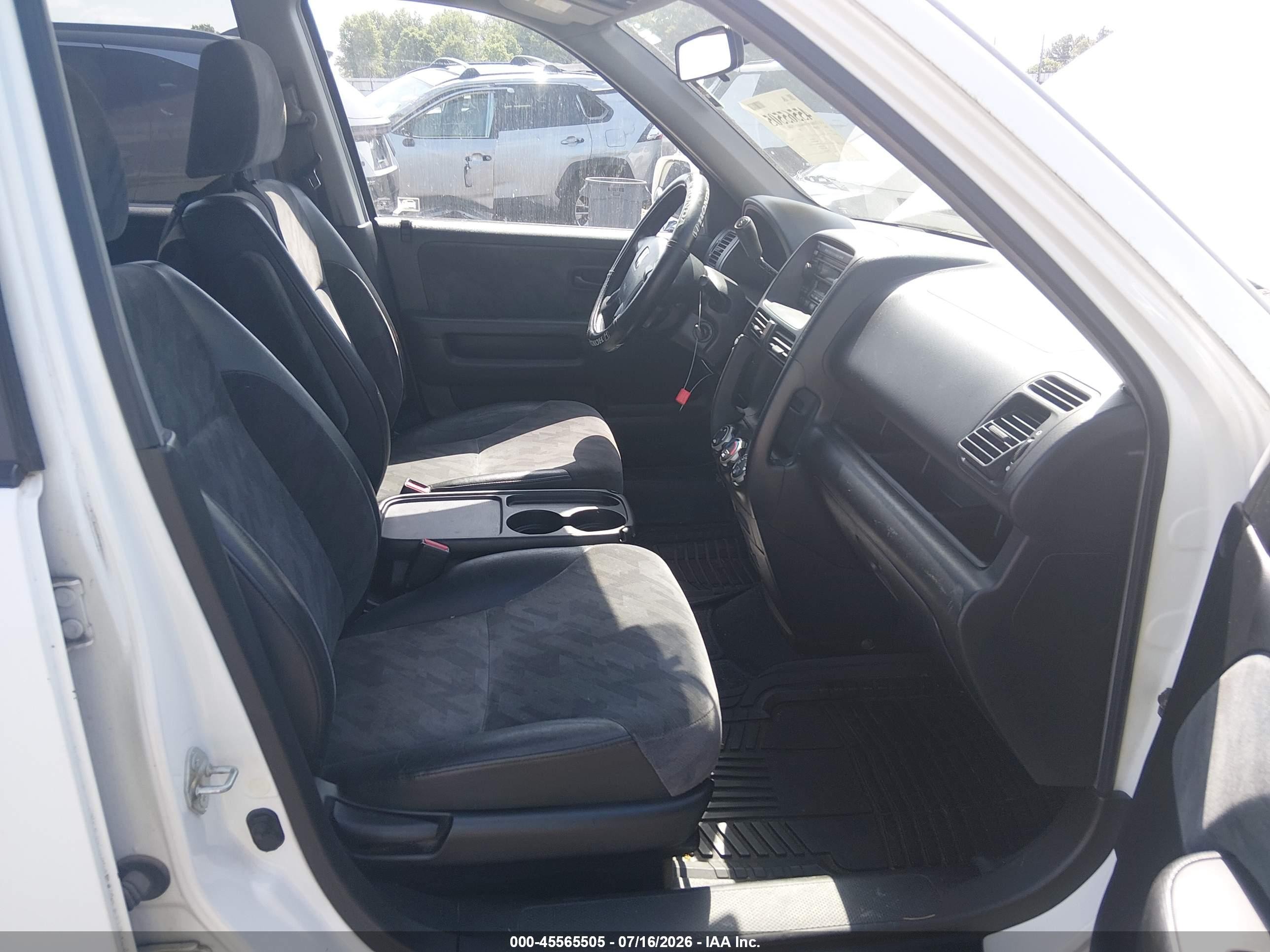 2004 Honda Cr-v Ex White vin: JHLRD78864C011056