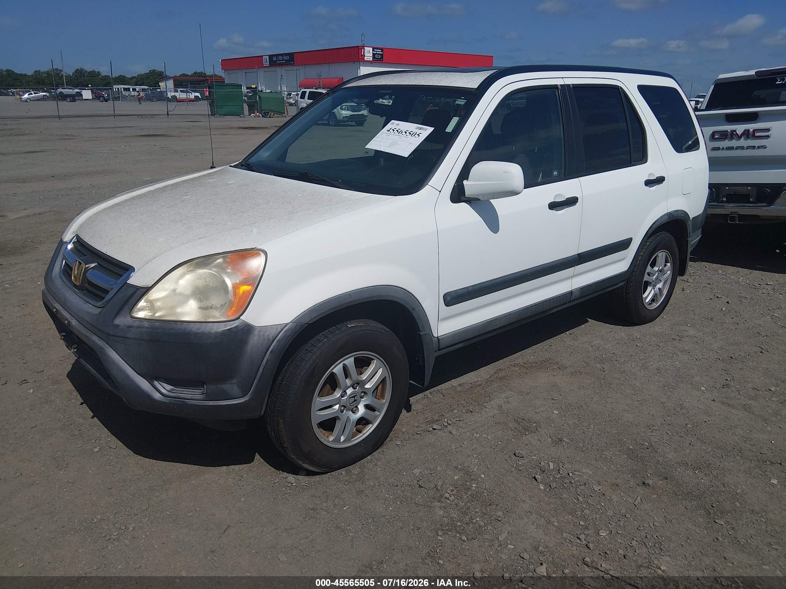 2004 Honda Cr-v Ex White vin: JHLRD78864C011056
