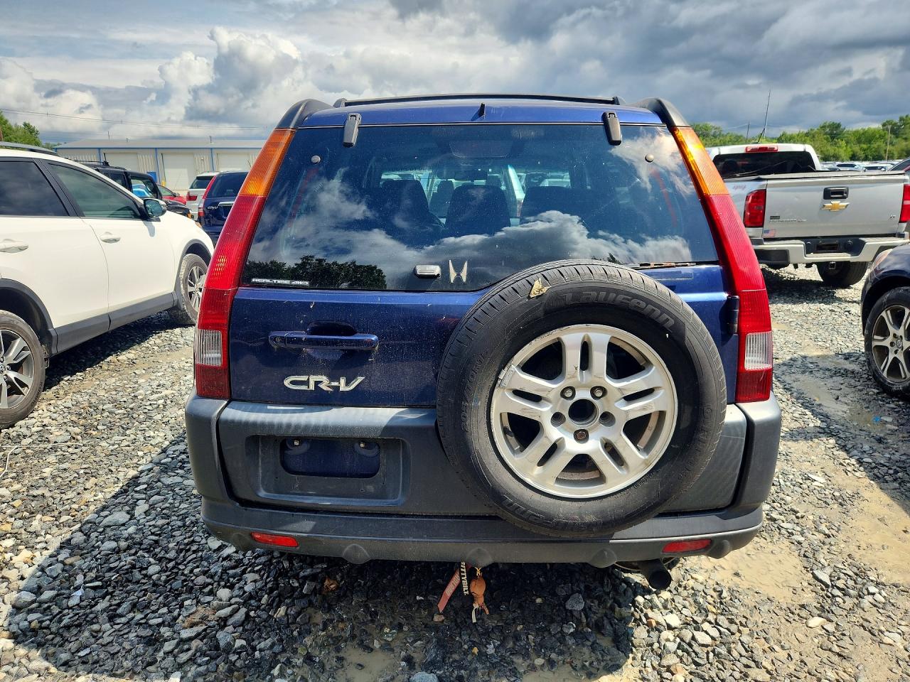 2004 Honda Cr-v Ex Blue vin: JHLRD78864C031842