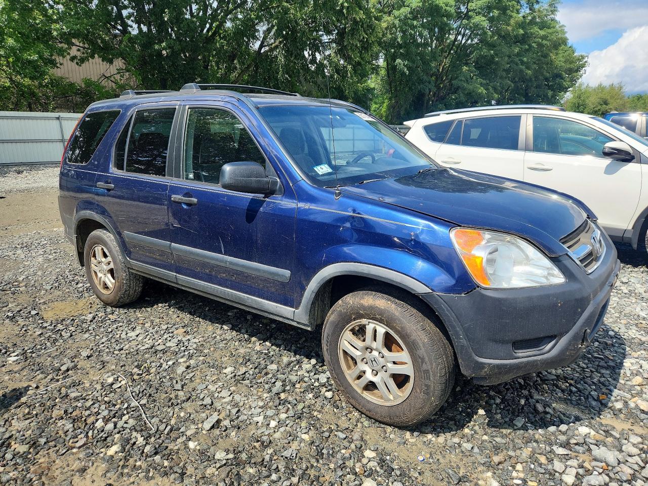 2004 Honda Cr-v Ex Blue vin: JHLRD78864C031842
