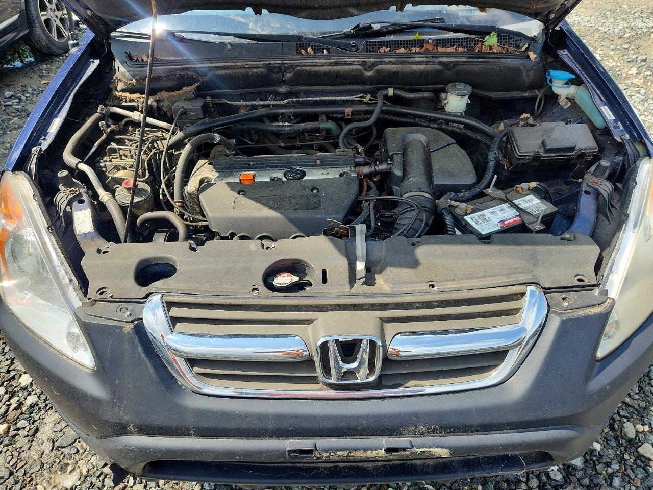 2004 Honda Cr-v Ex Blue vin: JHLRD78864C031842