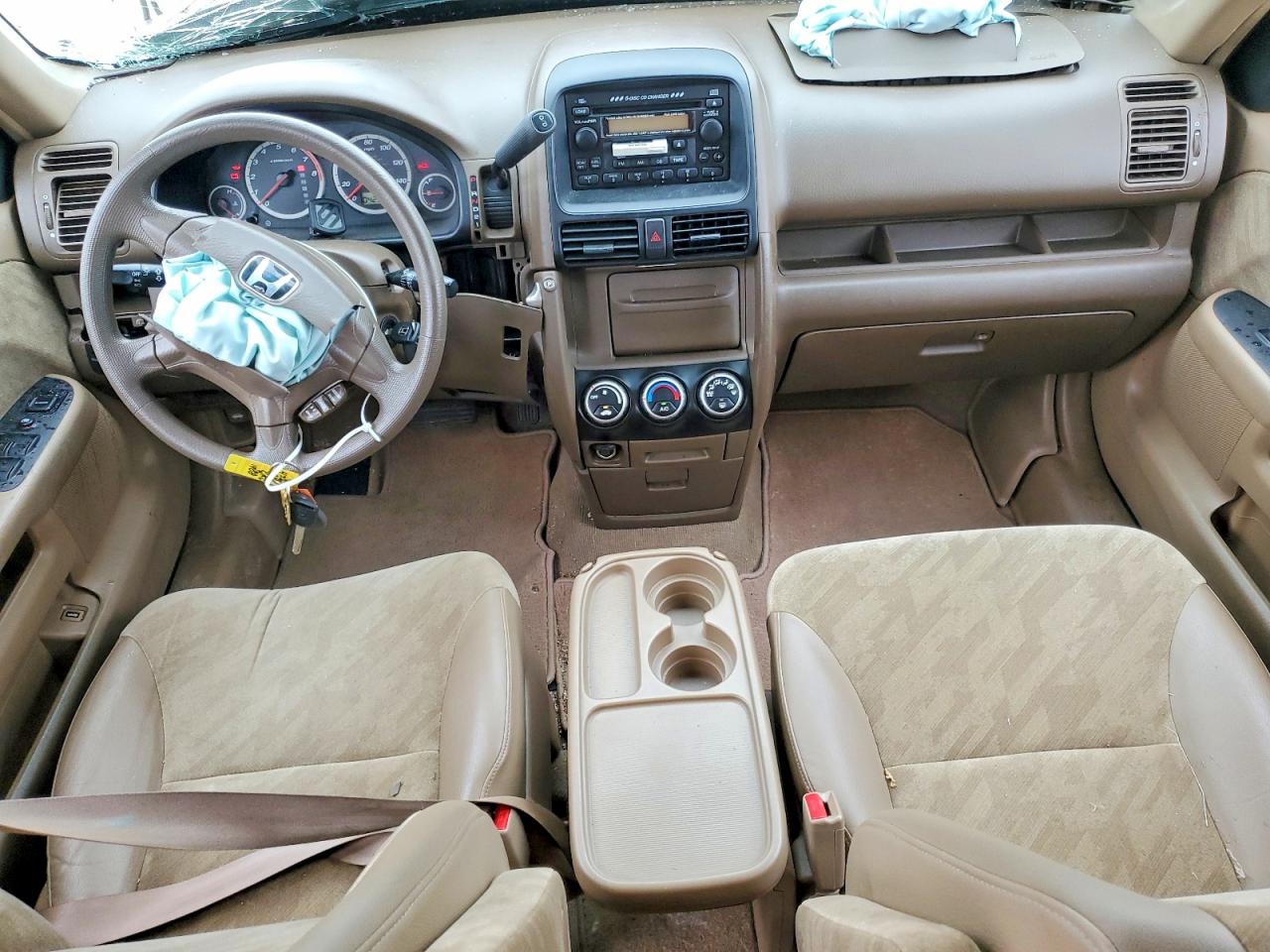 2004 Honda Cr-v Ex Tan vin: JHLRD78864C051900