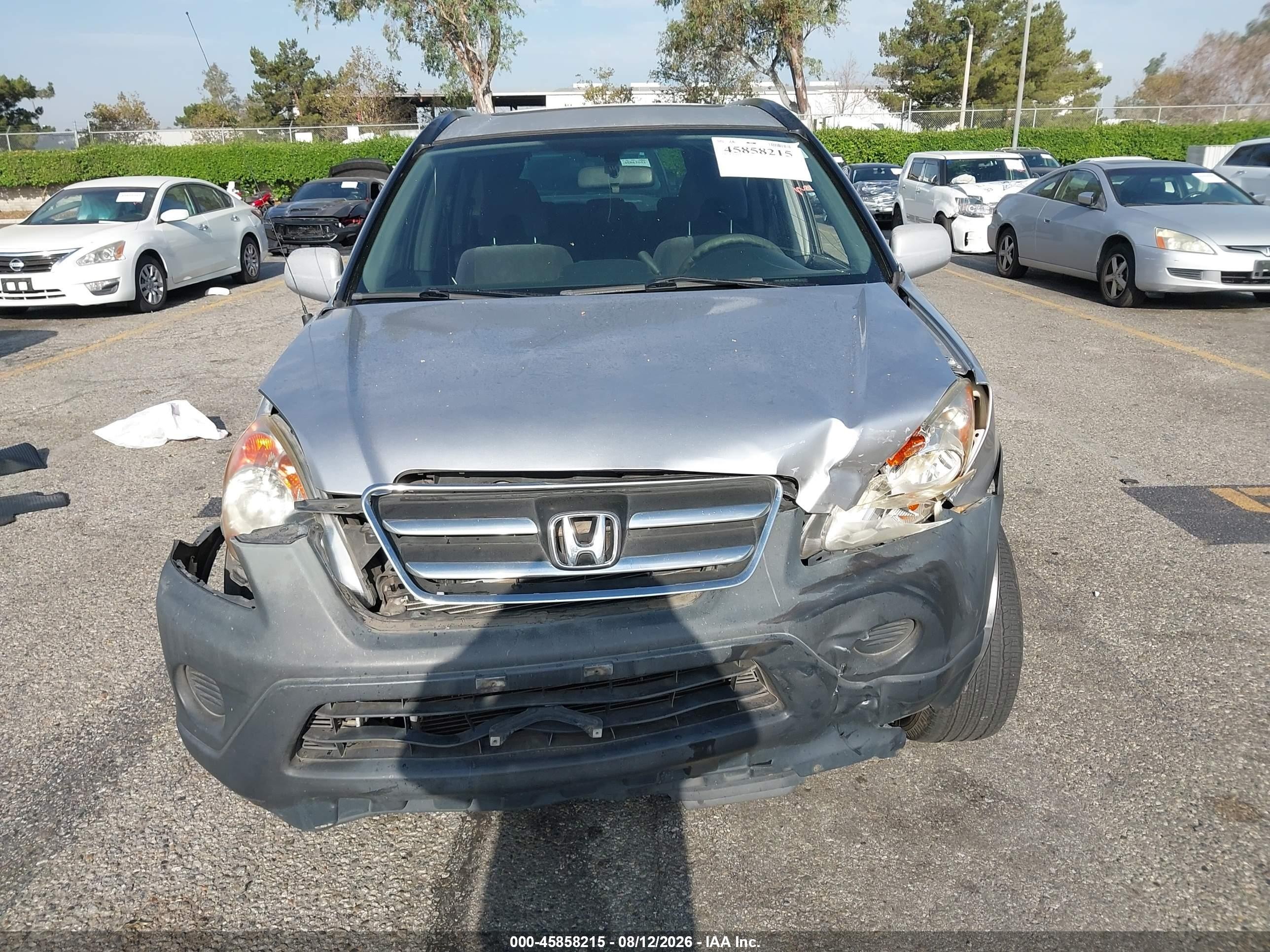 2005 Honda Cr-v Ex Silver vin: JHLRD78865C053857
