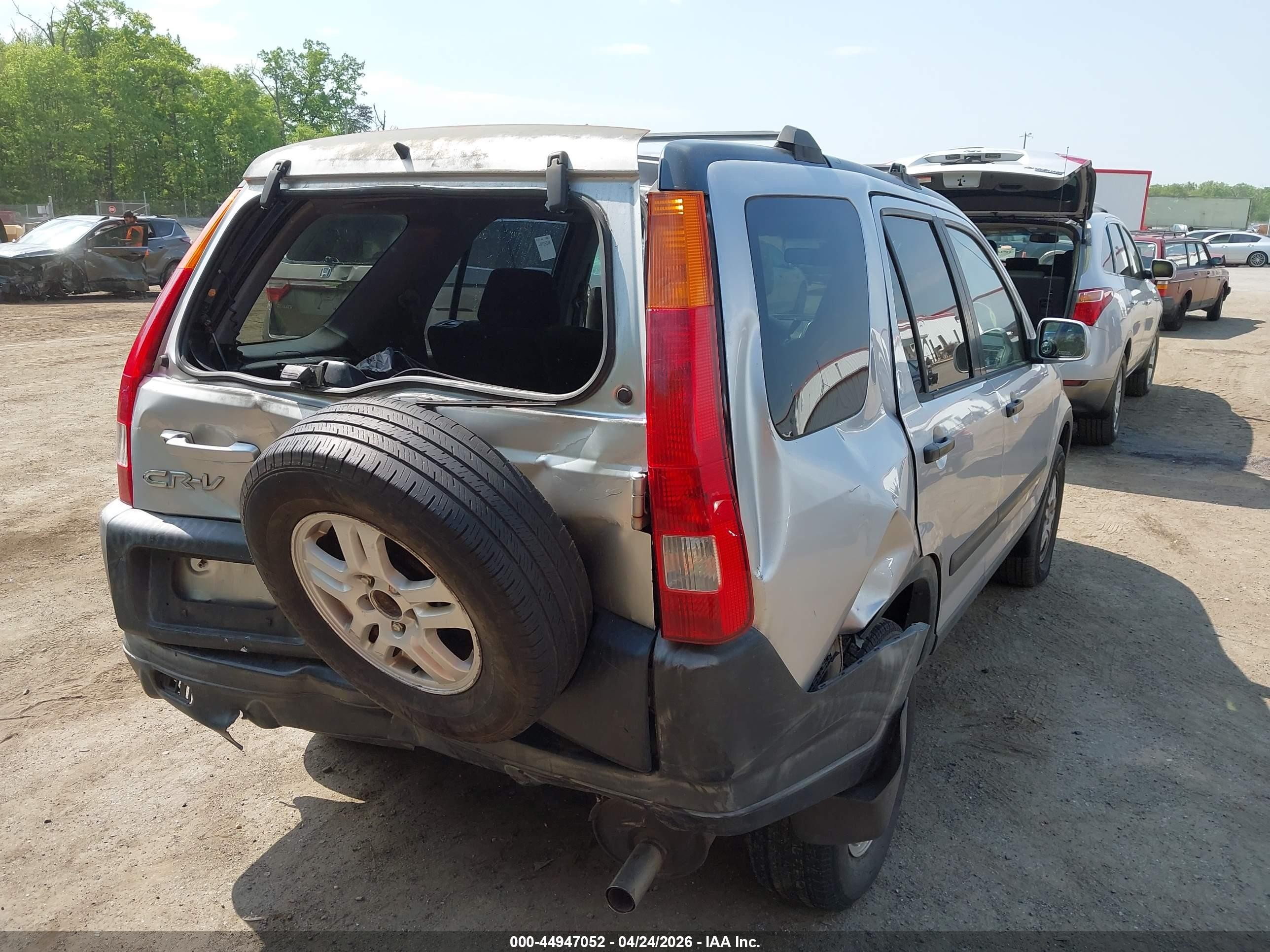 2002 Honda Cr-v Ex Silver vin: JHLRD78872C014948