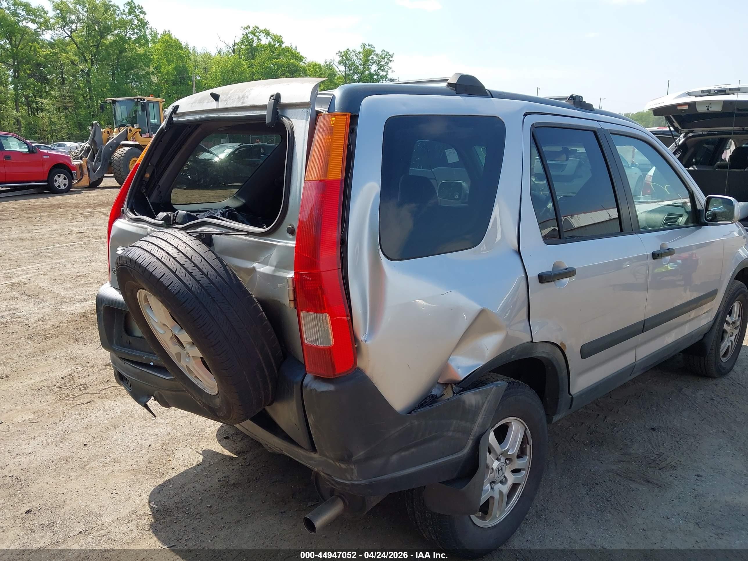 2002 Honda Cr-v Ex Silver vin: JHLRD78872C014948