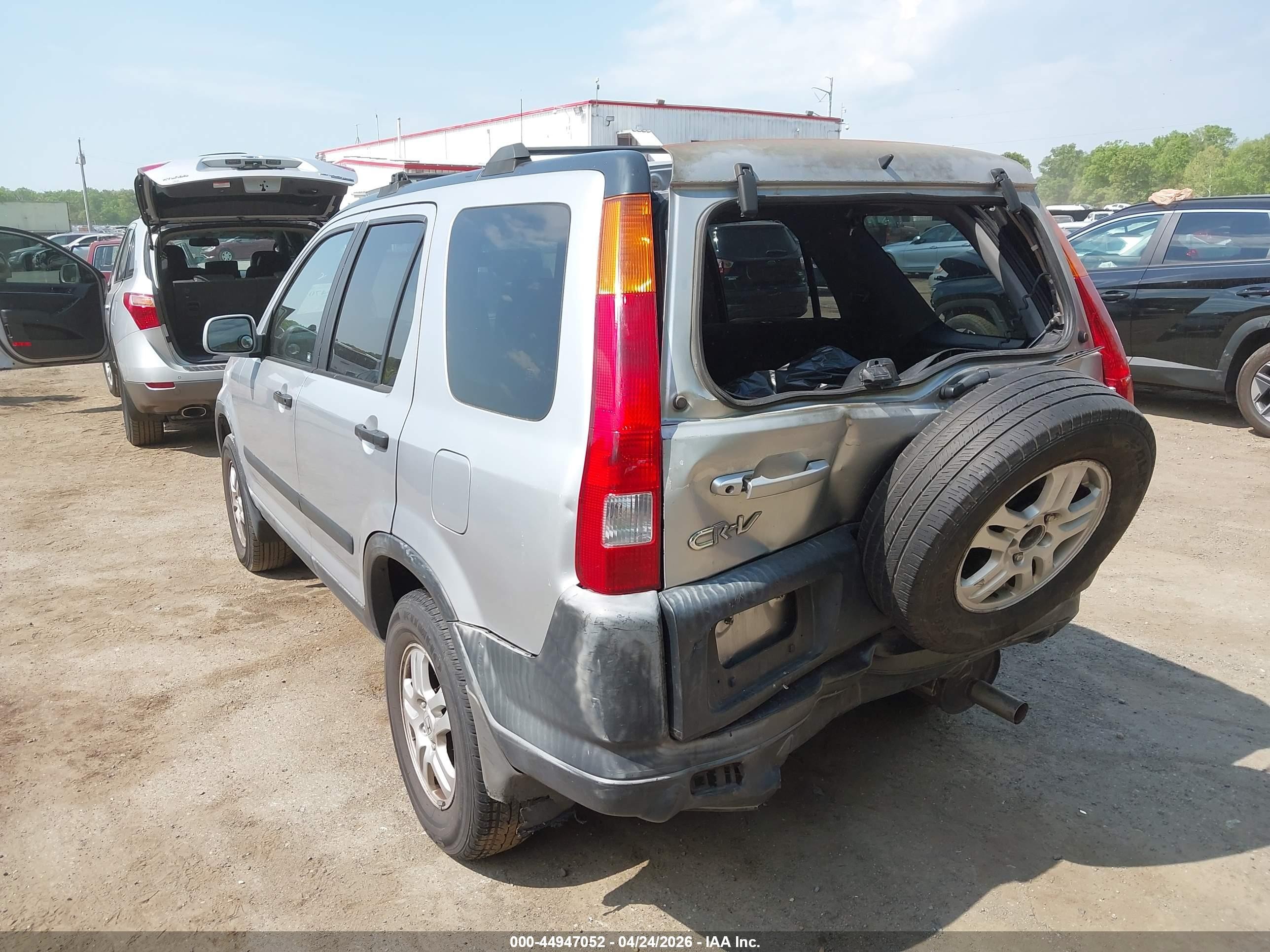 2002 Honda Cr-v Ex Silver vin: JHLRD78872C014948