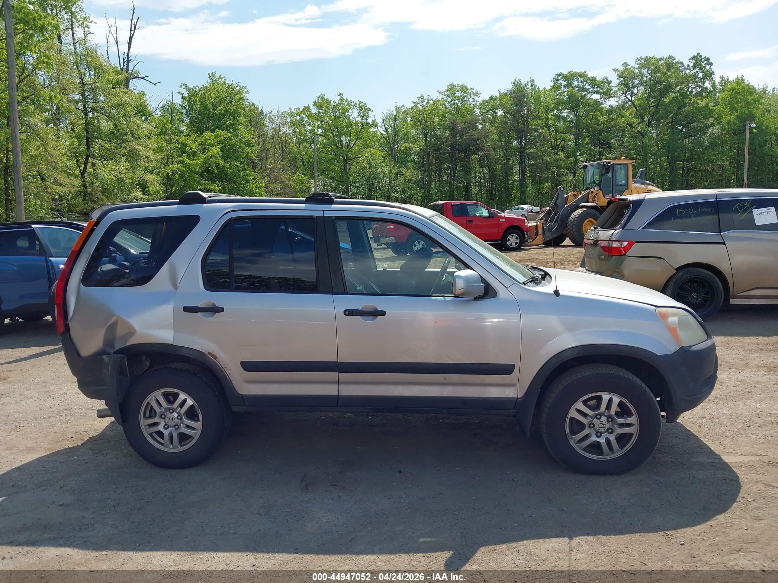2002 Honda Cr-v Ex Silver vin: JHLRD78872C014948