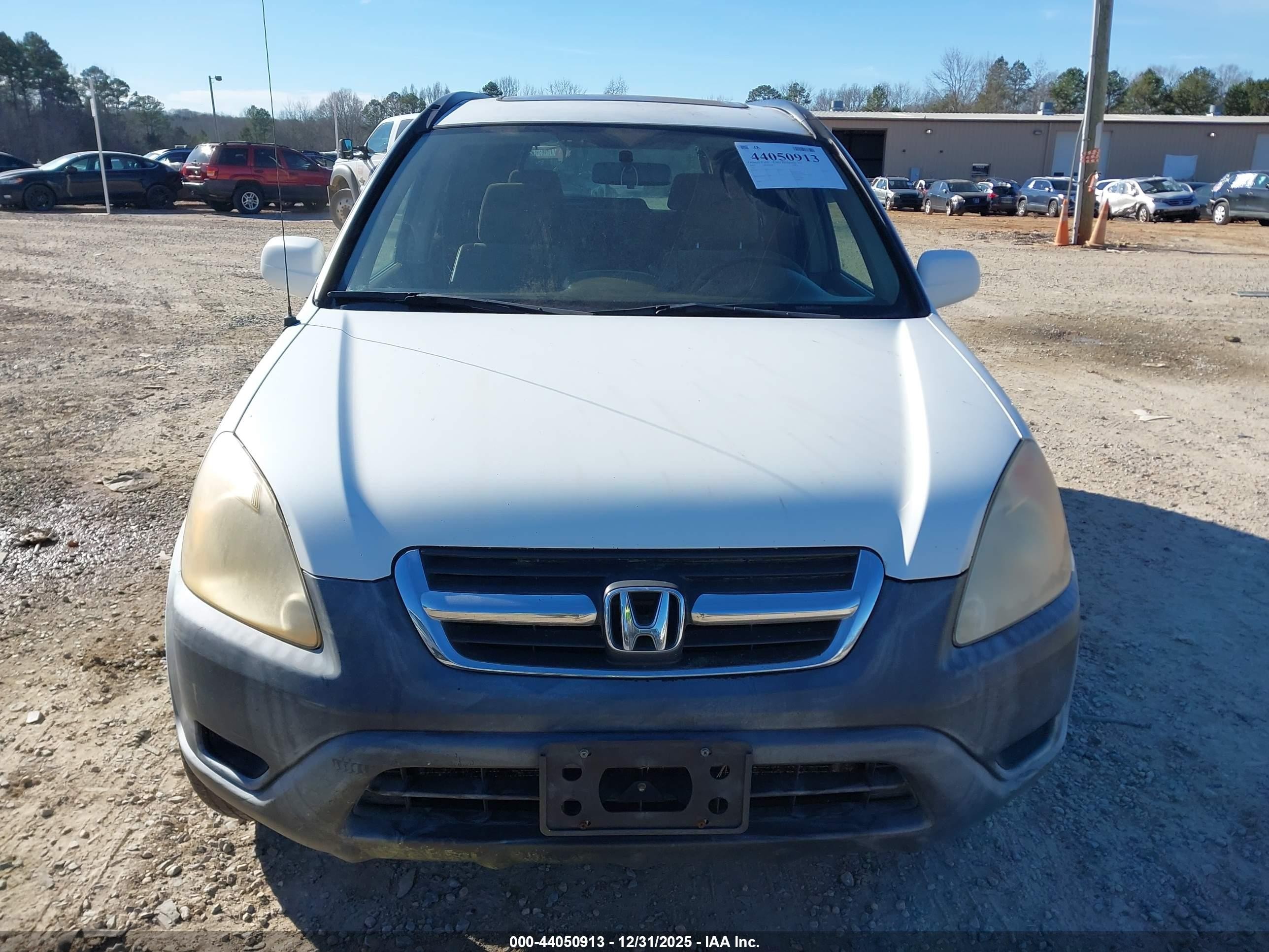 2002 Honda Cr-v Ex White vin: JHLRD78872C048159