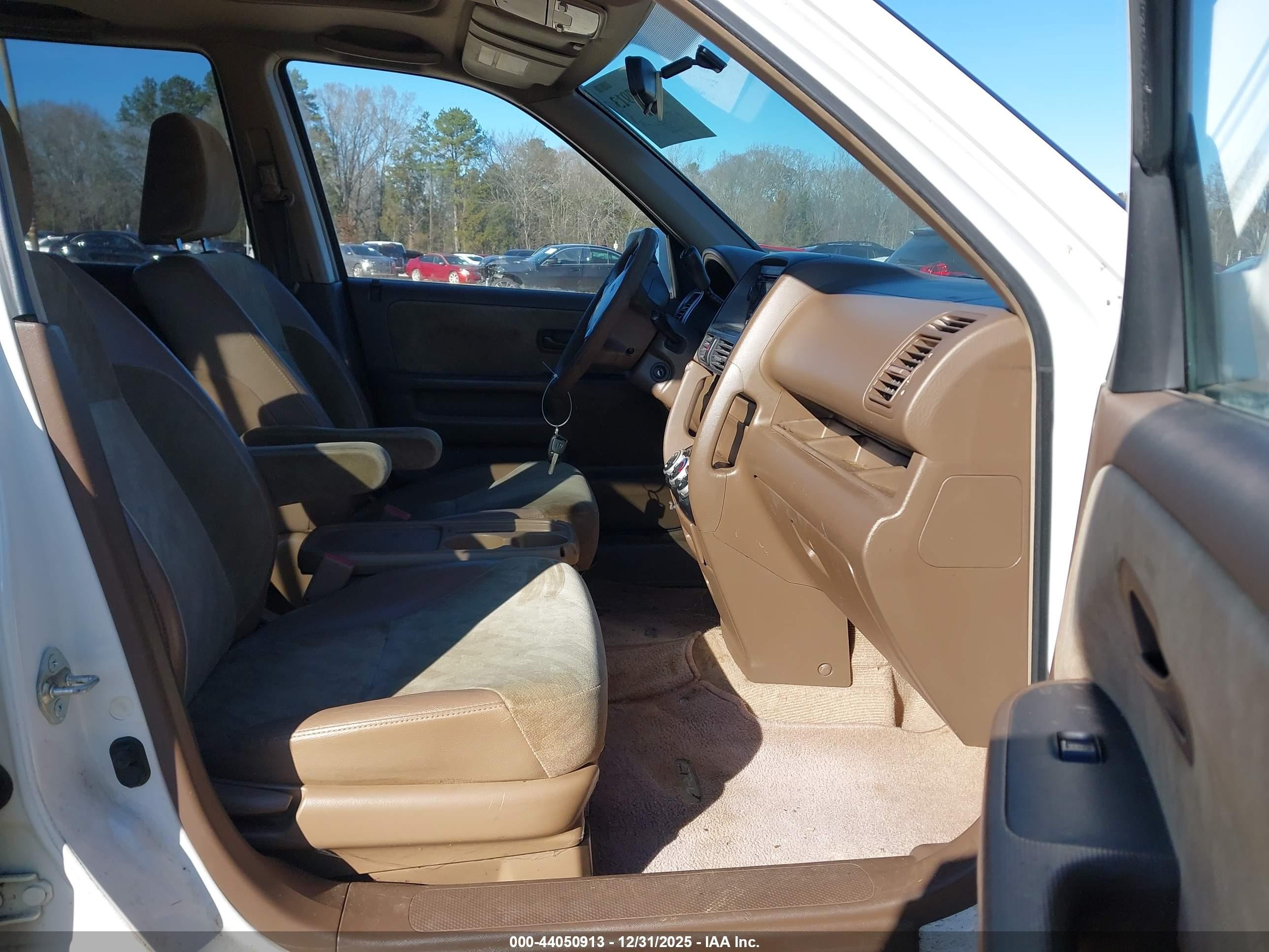 2002 Honda Cr-v Ex White vin: JHLRD78872C048159