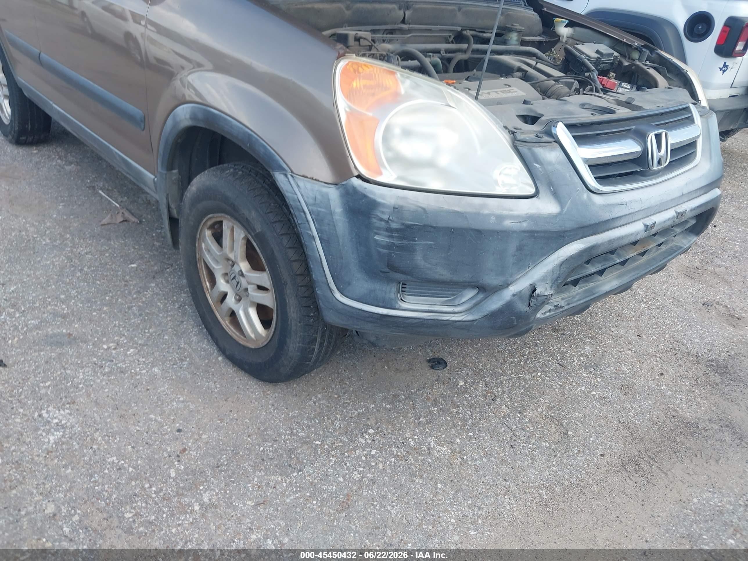 2002 Honda Cr-v Ex Gold vin: JHLRD78872C082957
