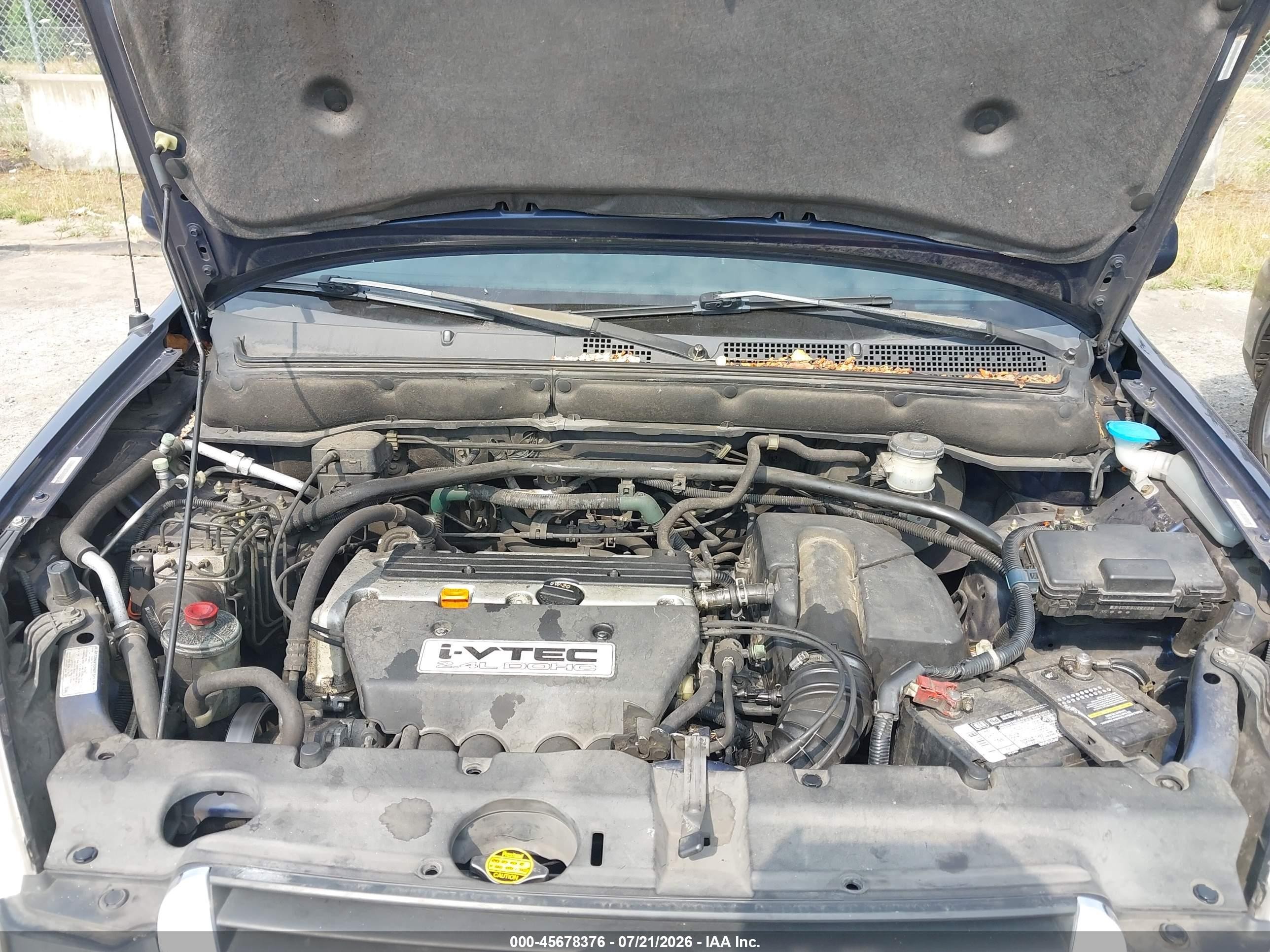 2003 Honda Cr-v Ex Blue vin: JHLRD78873C027863