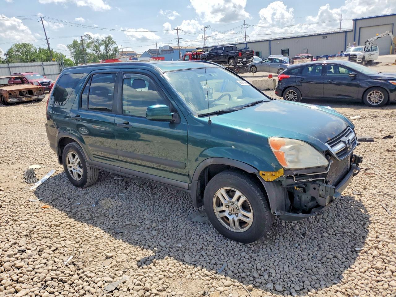 2003 Honda Cr-v Ex Green vin: JHLRD78873C038474