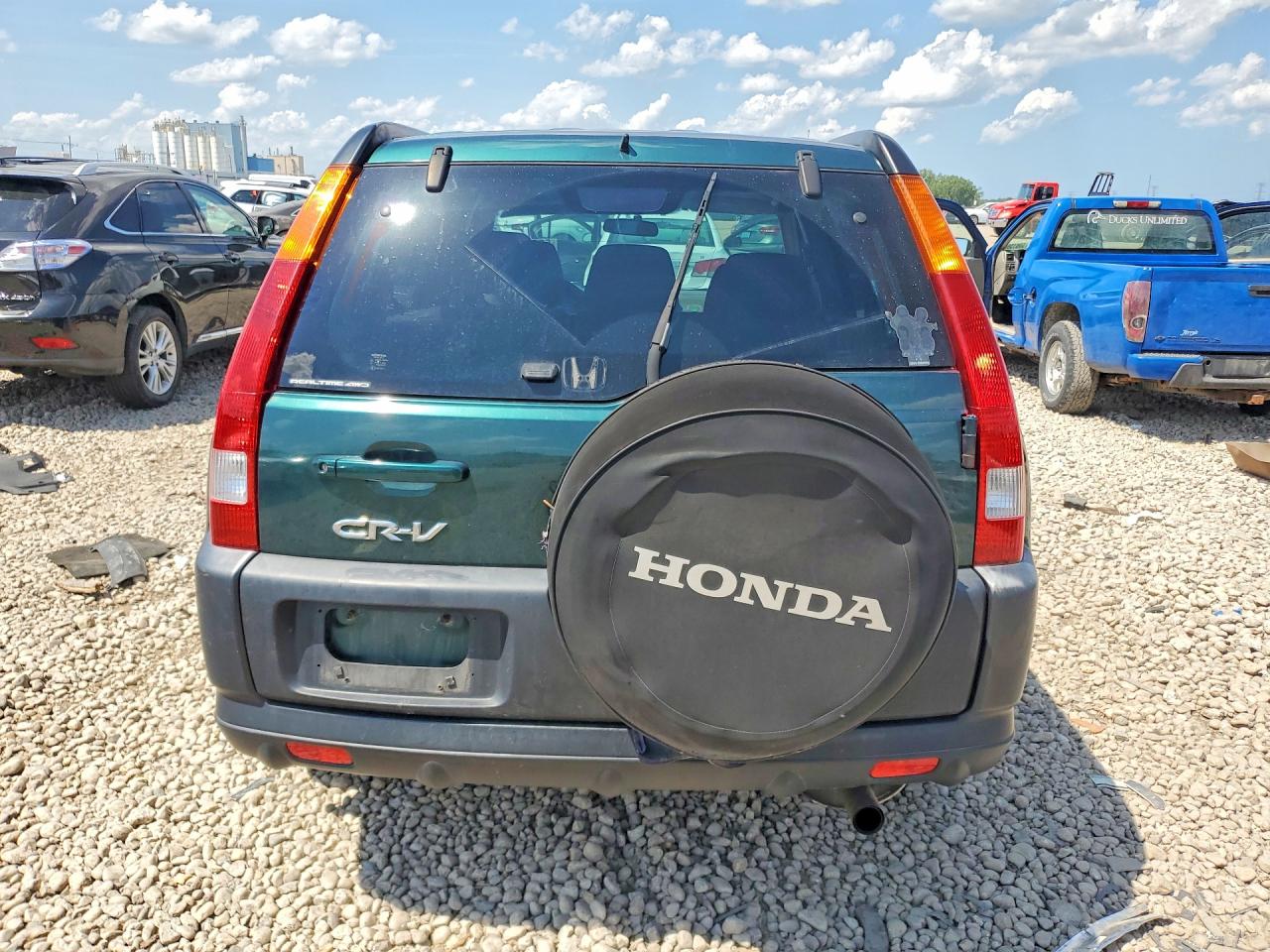 2003 Honda Cr-v Ex Green vin: JHLRD78873C038474