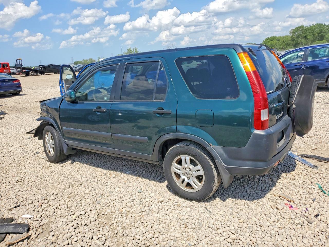 2003 Honda Cr-v Ex Green vin: JHLRD78873C038474
