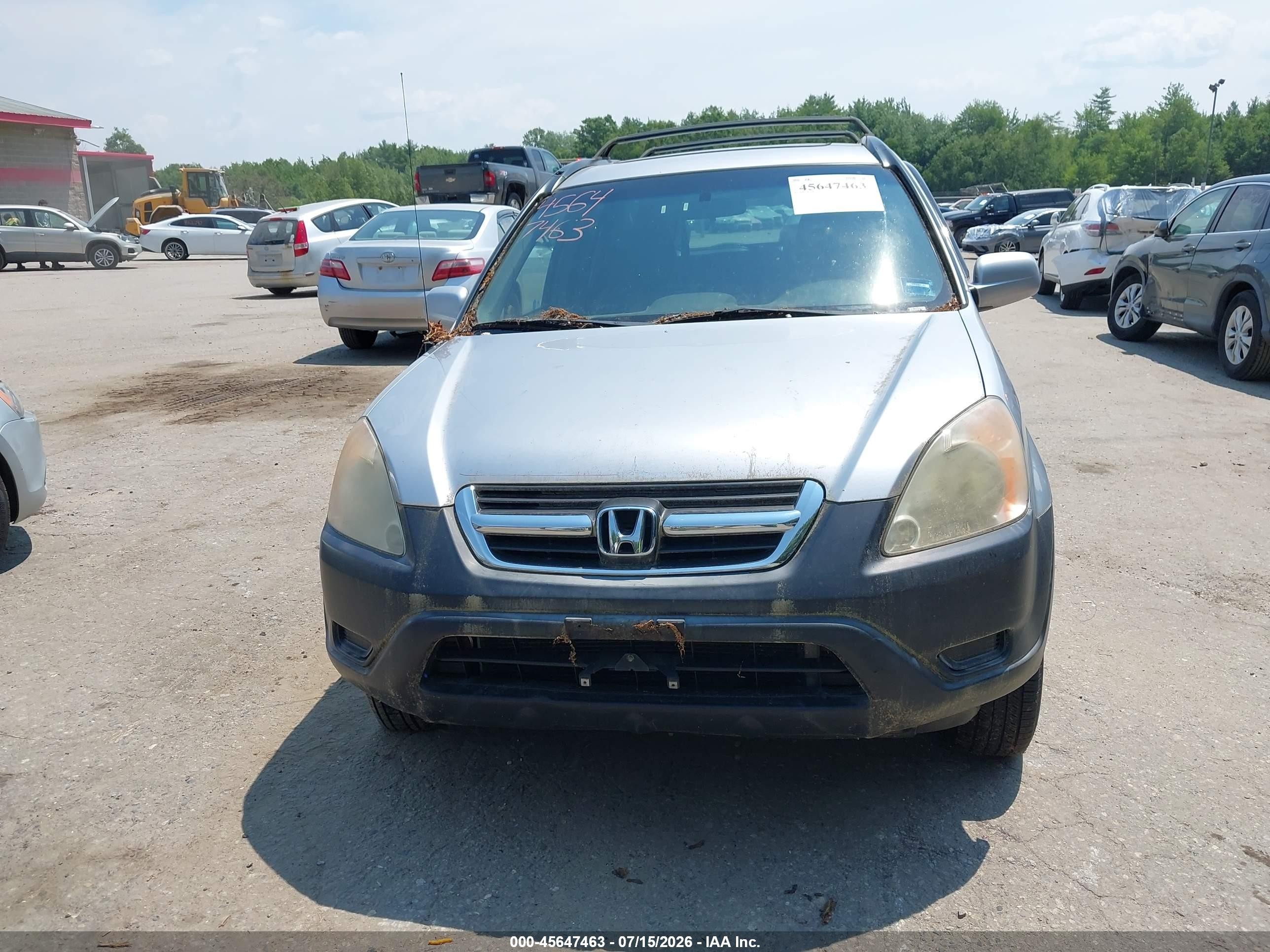 2004 Honda Cr-v Ex Silver vin: JHLRD78874C004732