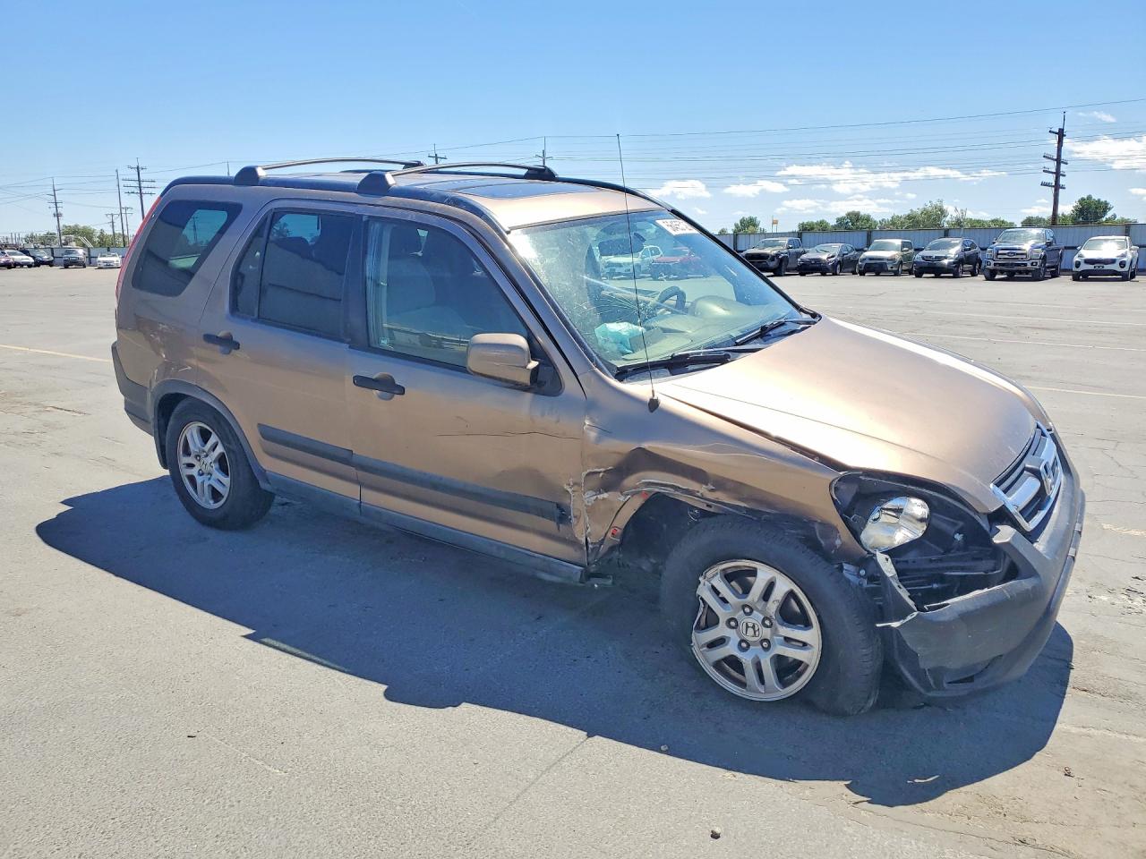 2004 Honda Cr-v Ex Золотой vin: JHLRD78874C004875