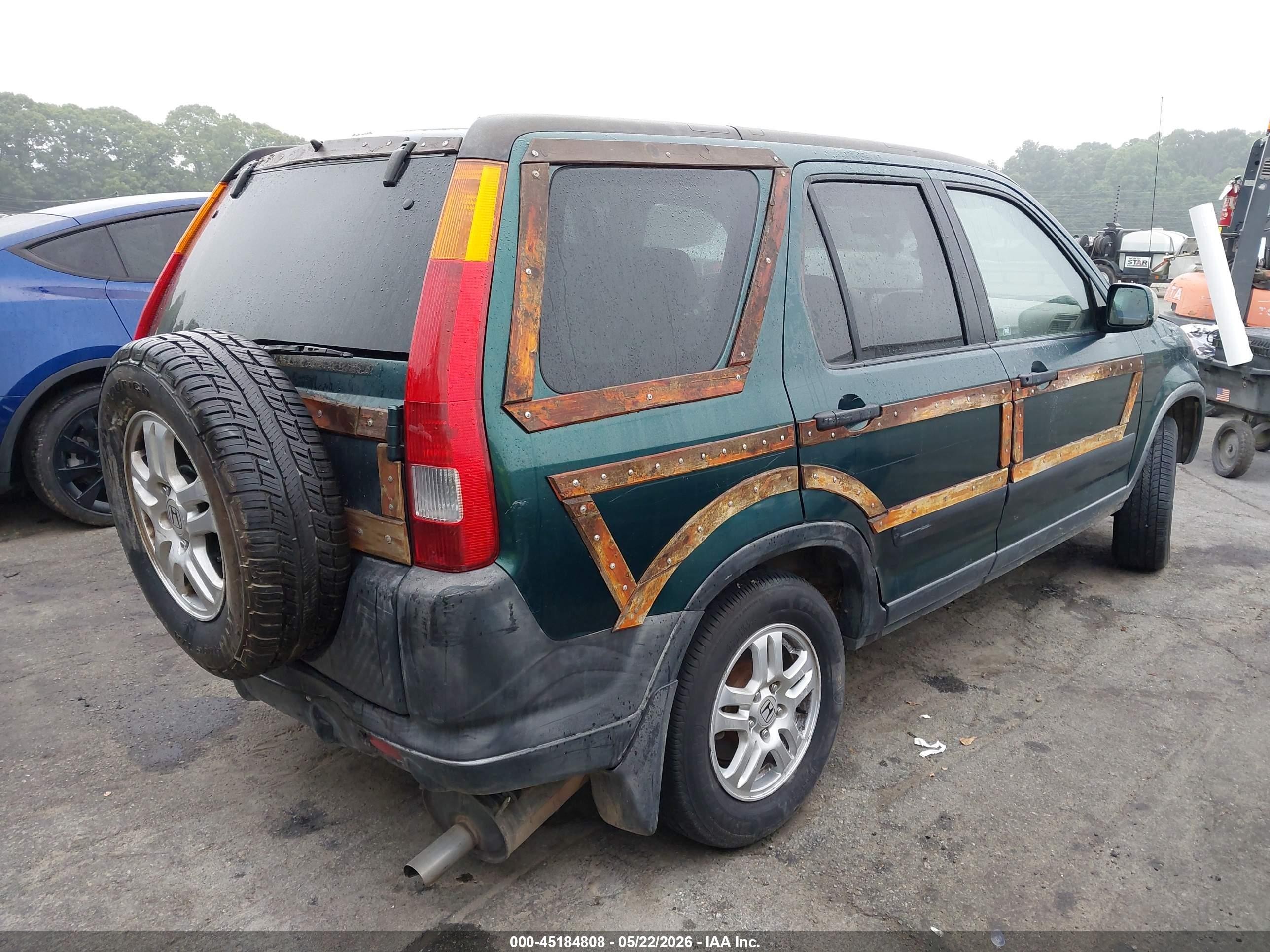 2004 Honda Cr-v Ex Зеленый vin: JHLRD78874C026567