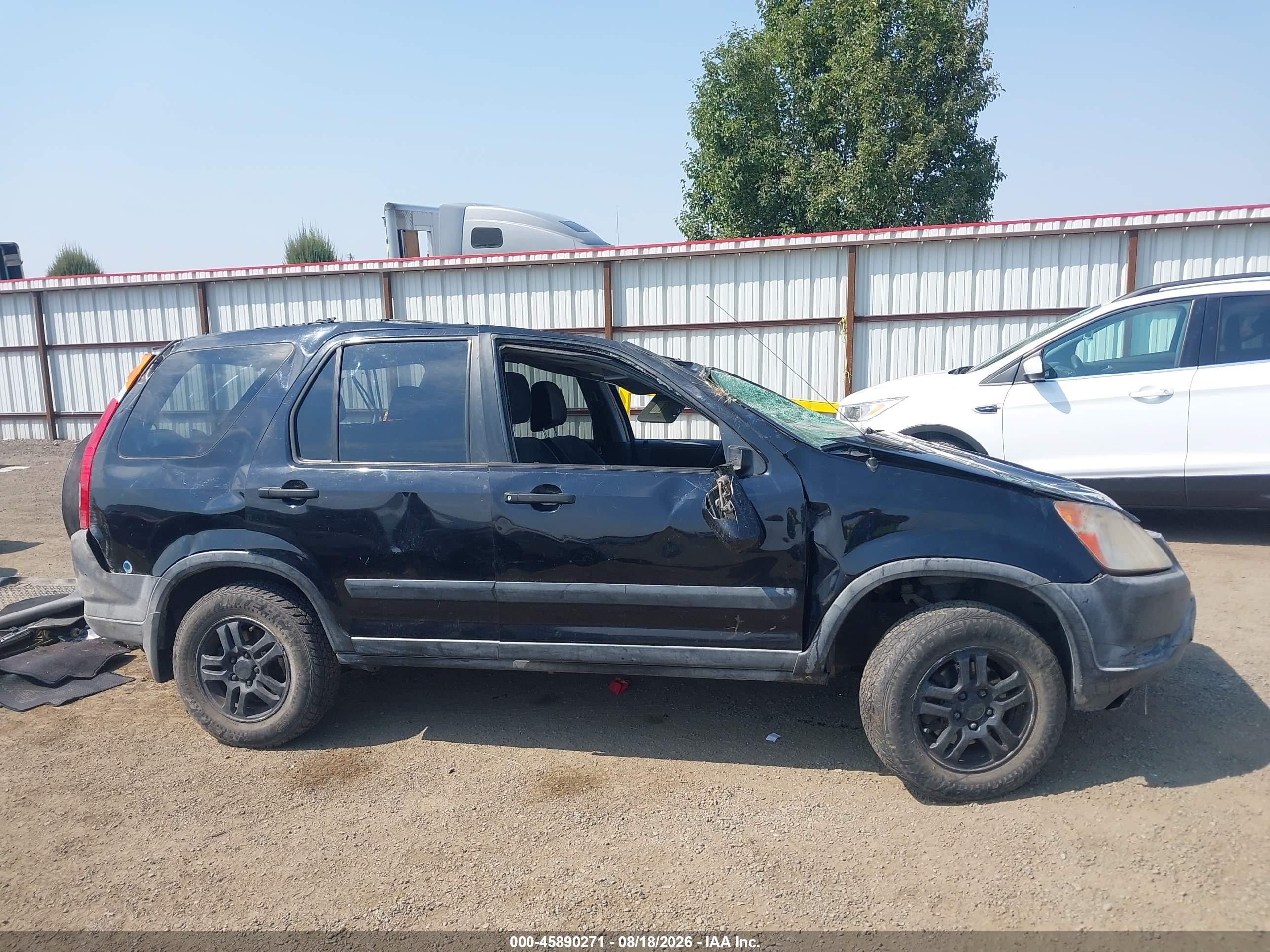 2004 Honda Cr-v Ex Black vin: JHLRD78874C052294