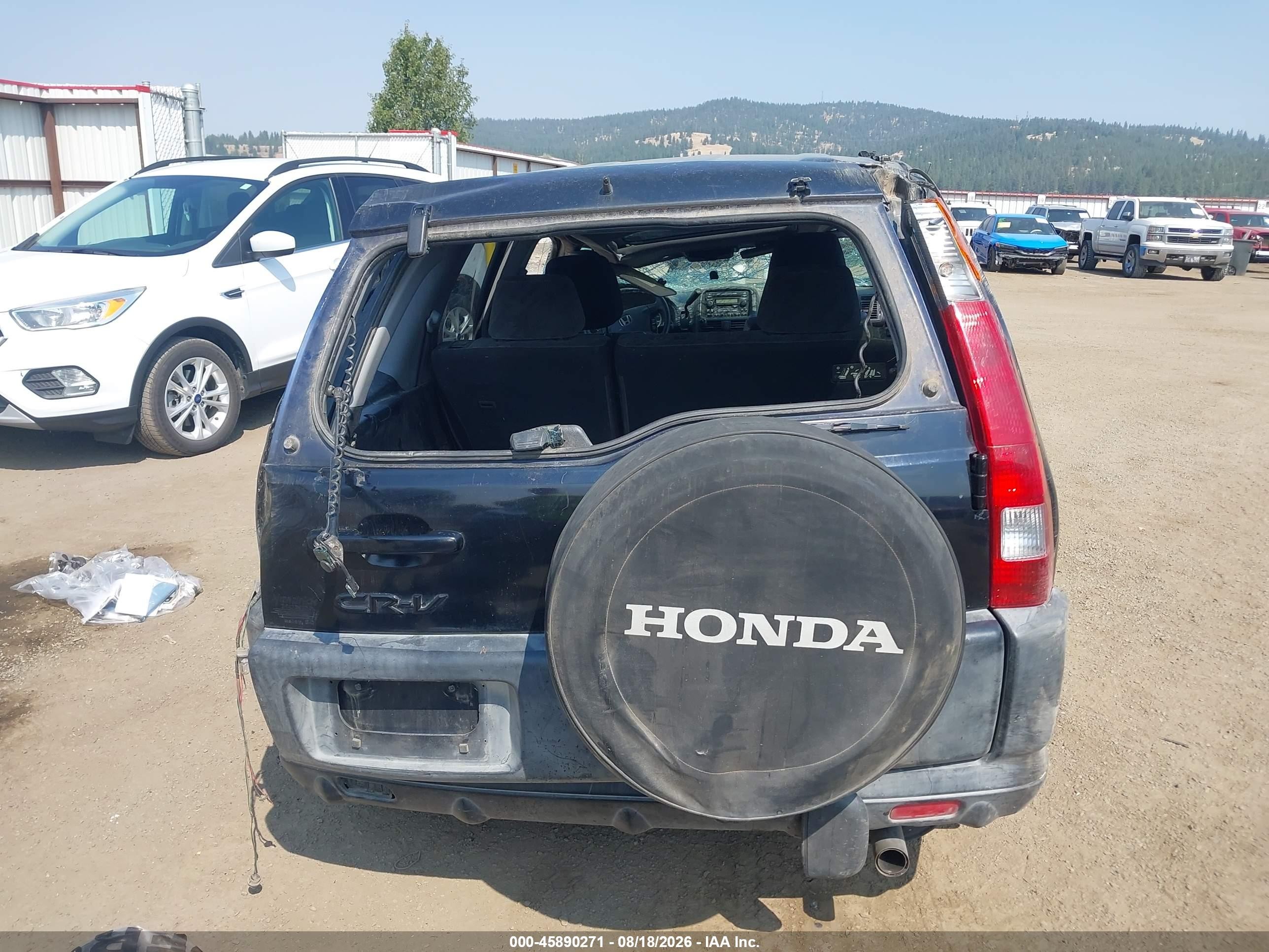 2004 Honda Cr-v Ex Black vin: JHLRD78874C052294