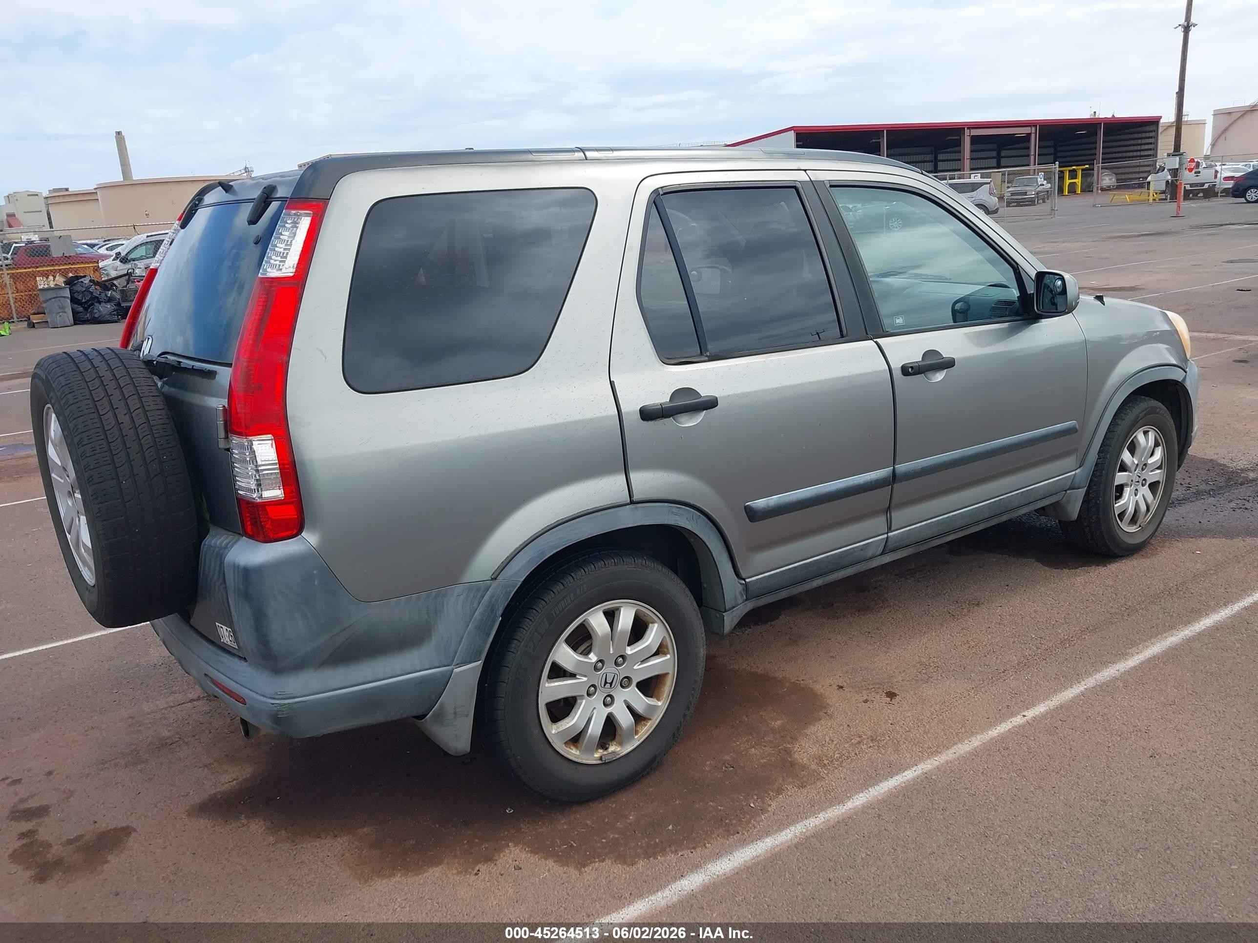 2005 Honda Cr-v Ex Gray vin: JHLRD78875C052250