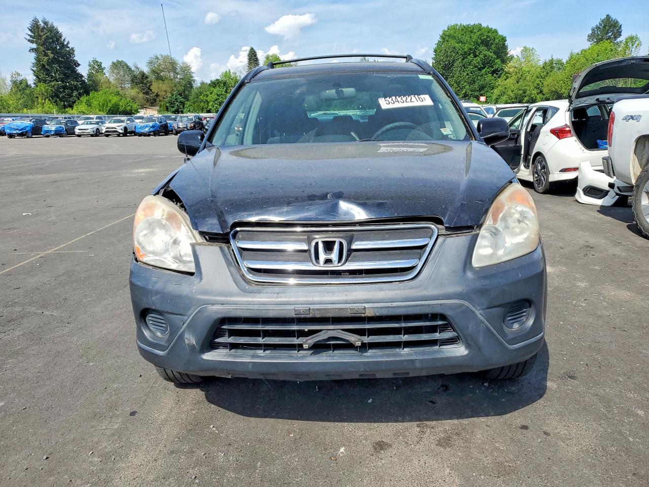 2005 Honda Cr-v Ex Black vin: JHLRD78875C054659