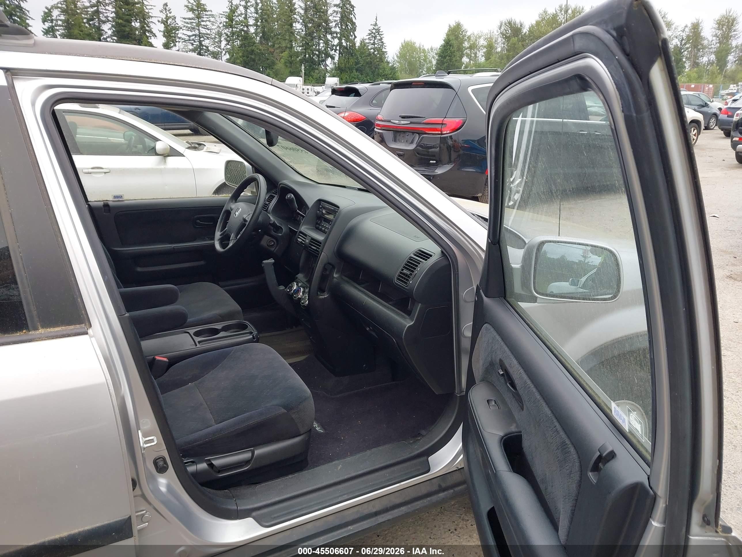 2006 Honda Cr-v Ex Silver vin: JHLRD78876C009786