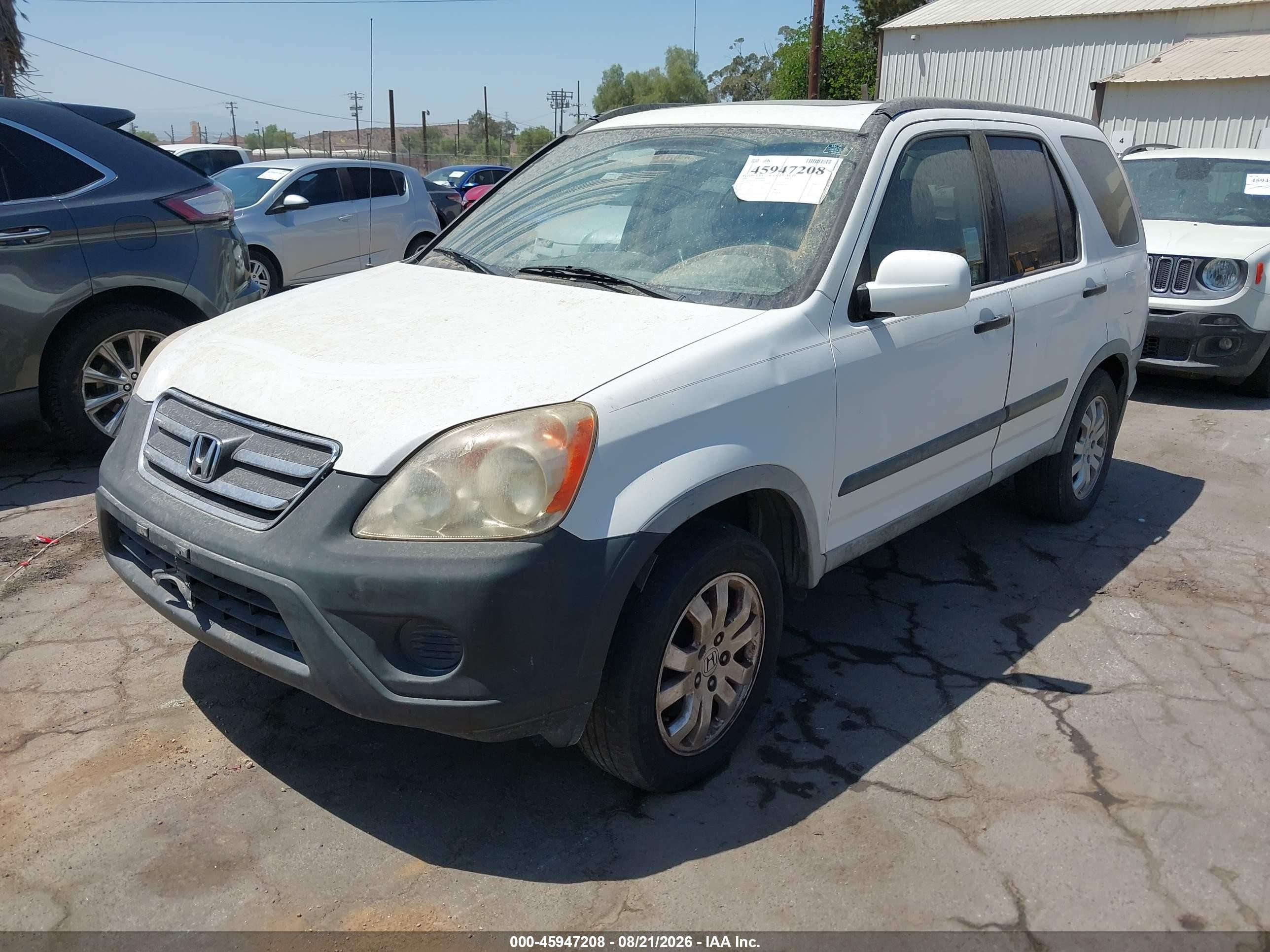 2006 Honda Cr-v Ex Белый vin: JHLRD78876C010873