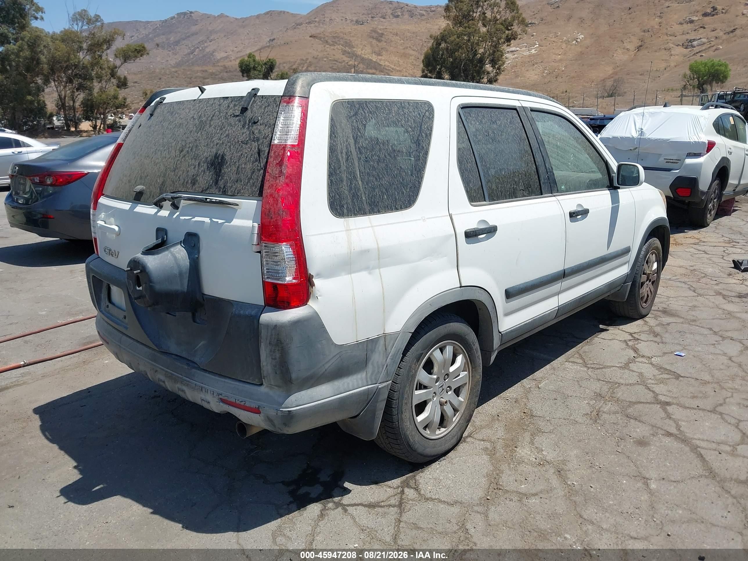 2006 Honda Cr-v Ex Белый vin: JHLRD78876C010873