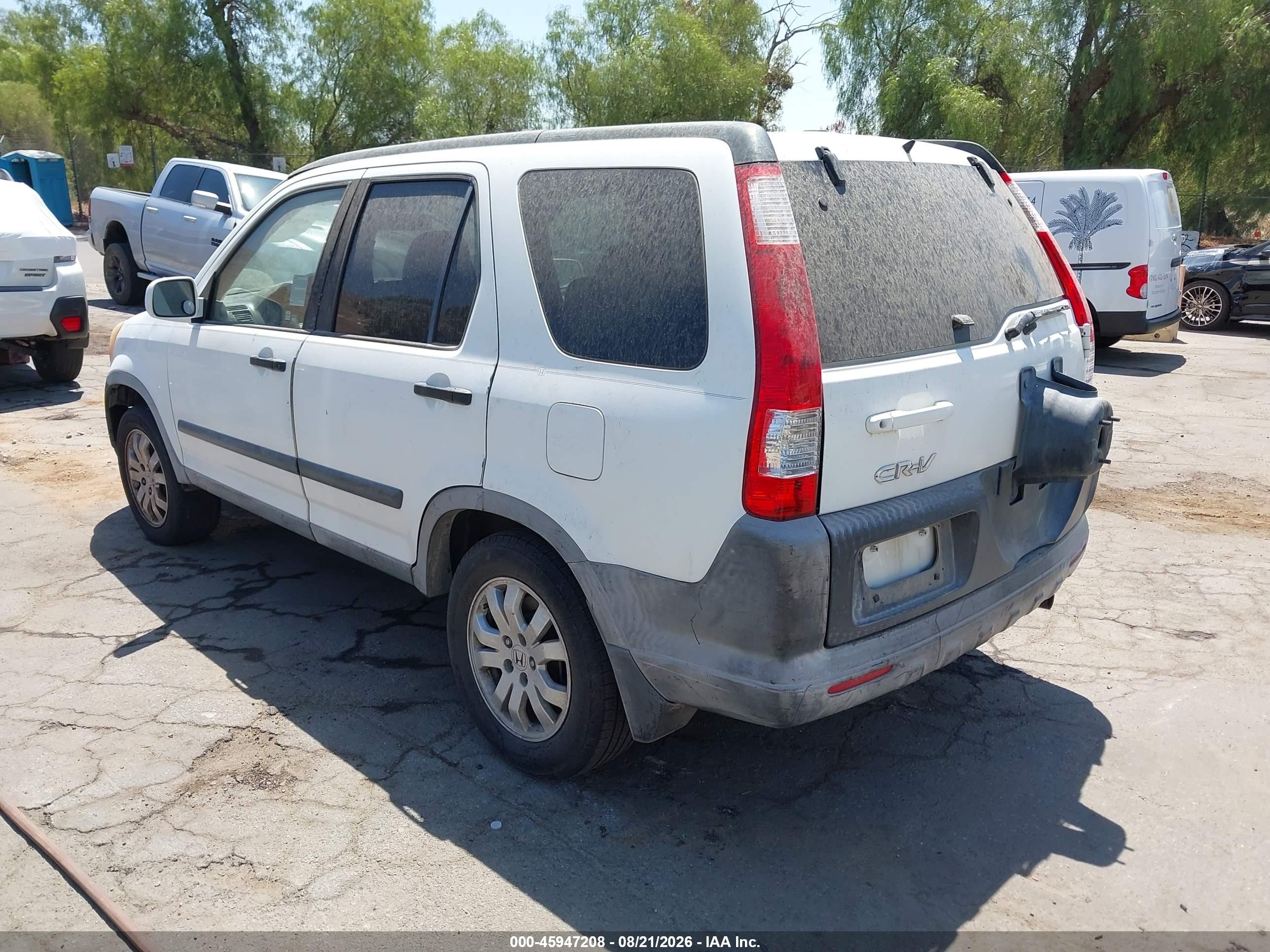 2006 Honda Cr-v Ex Белый vin: JHLRD78876C010873