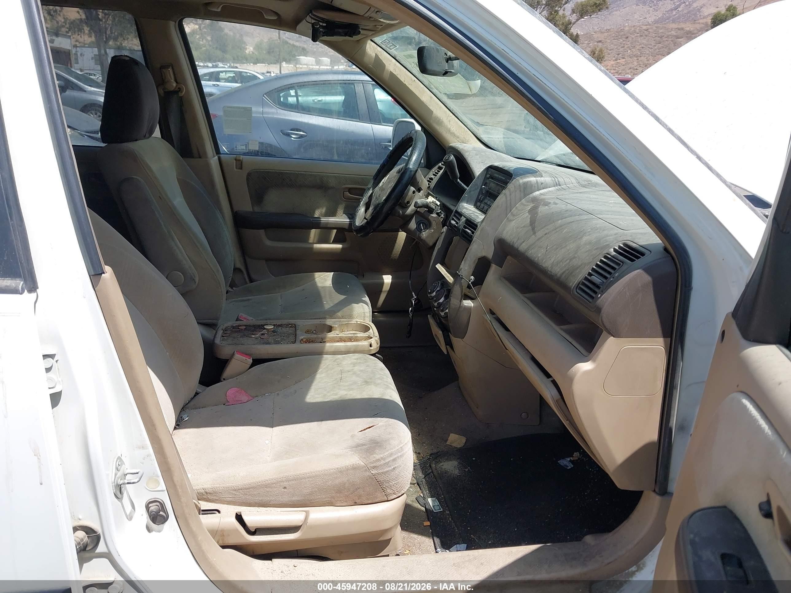 2006 Honda Cr-v Ex Белый vin: JHLRD78876C010873