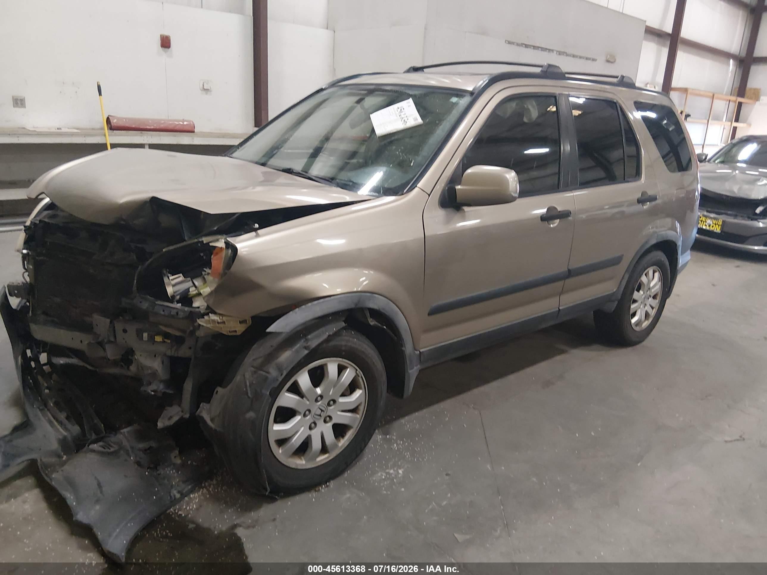 2006 Honda Cr-v Ex Beige vin: JHLRD78876C013580