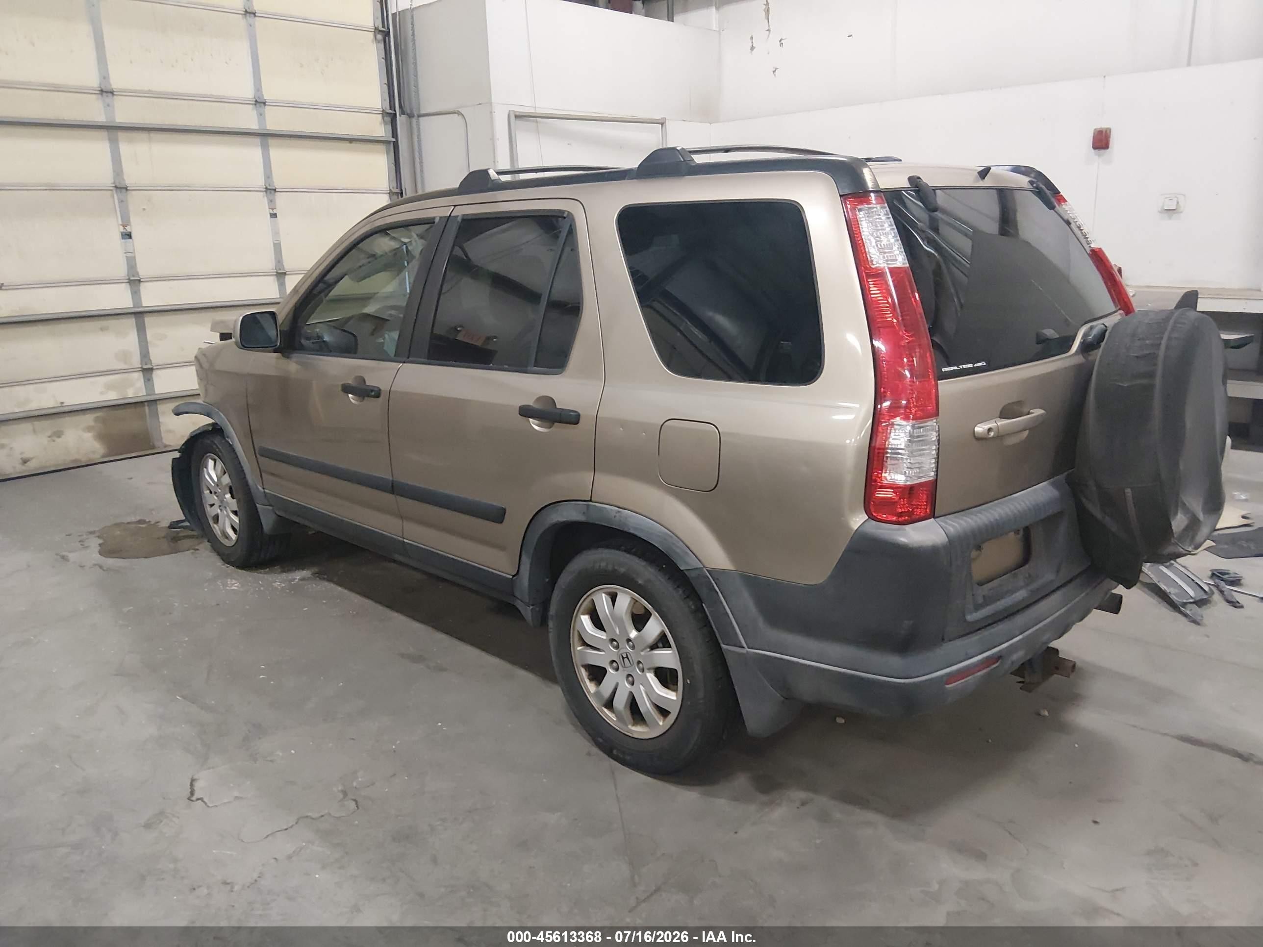 2006 Honda Cr-v Ex Beige vin: JHLRD78876C013580