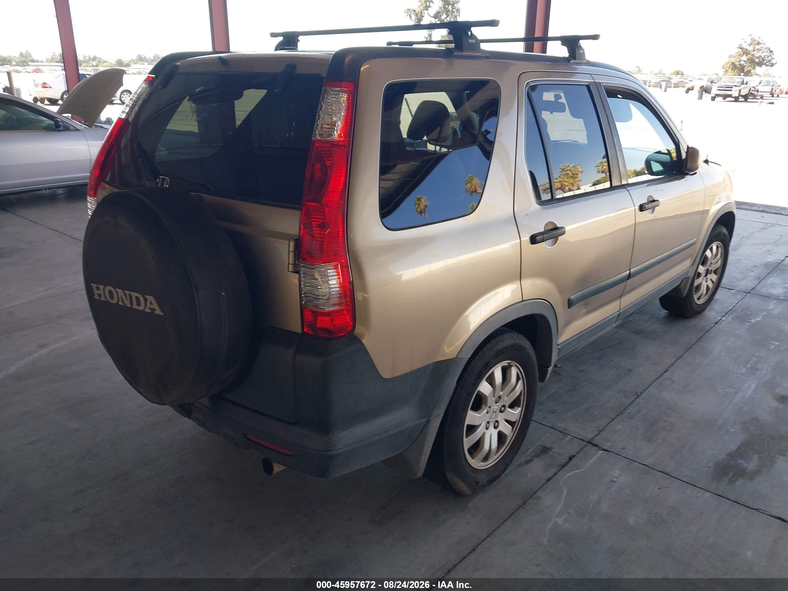 2006 Honda Cr-v Ex Золотой vin: JHLRD78876C042870