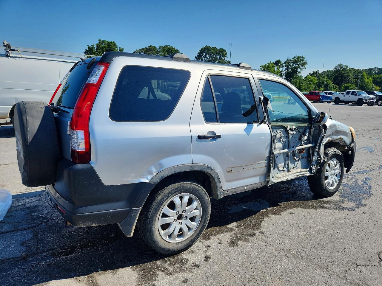 2006 Honda Cr-v Ex Silver vin: JHLRD78876C059068