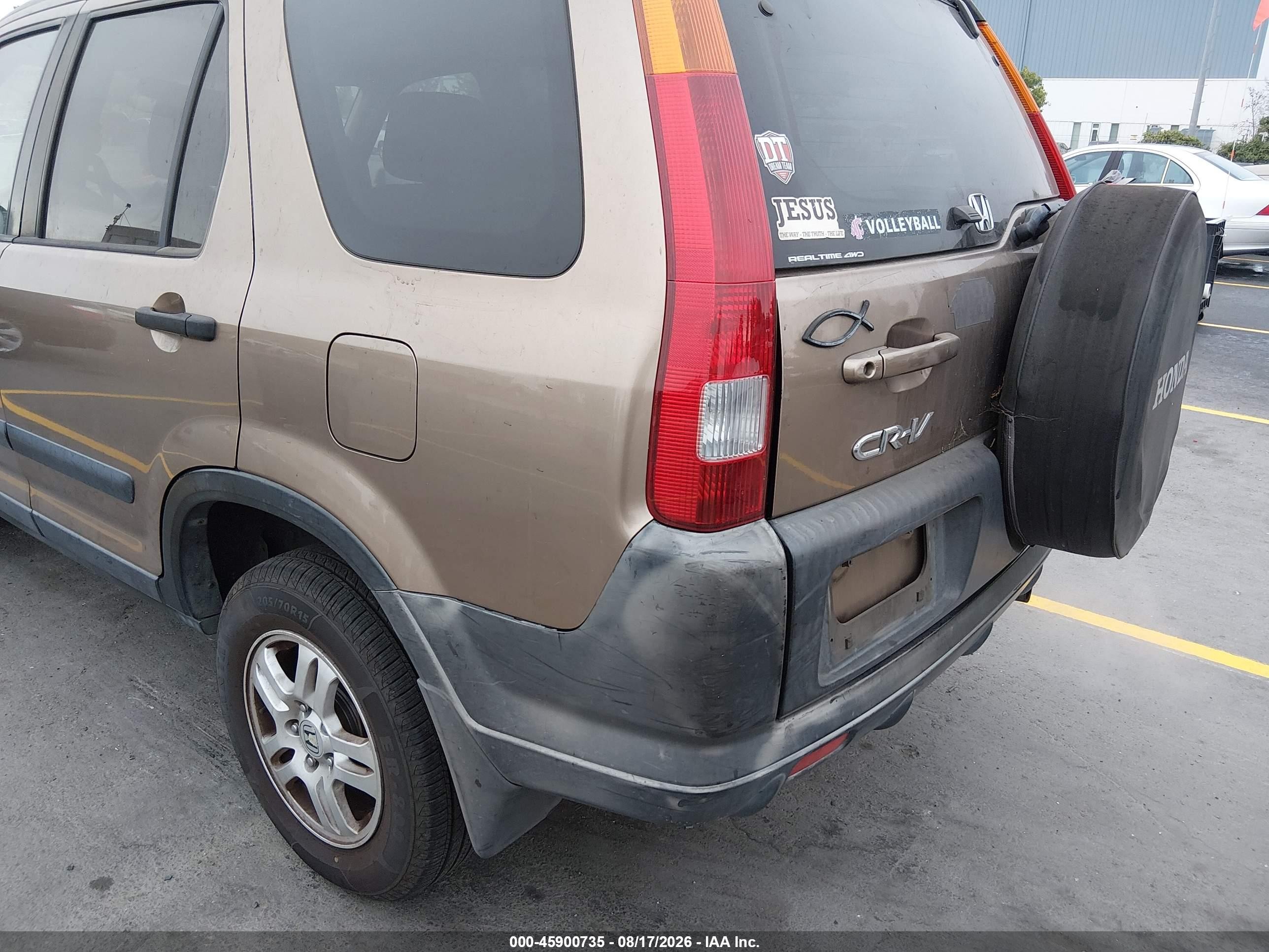 2002 Honda Cr-v Ex Brown vin: JHLRD78882C052379
