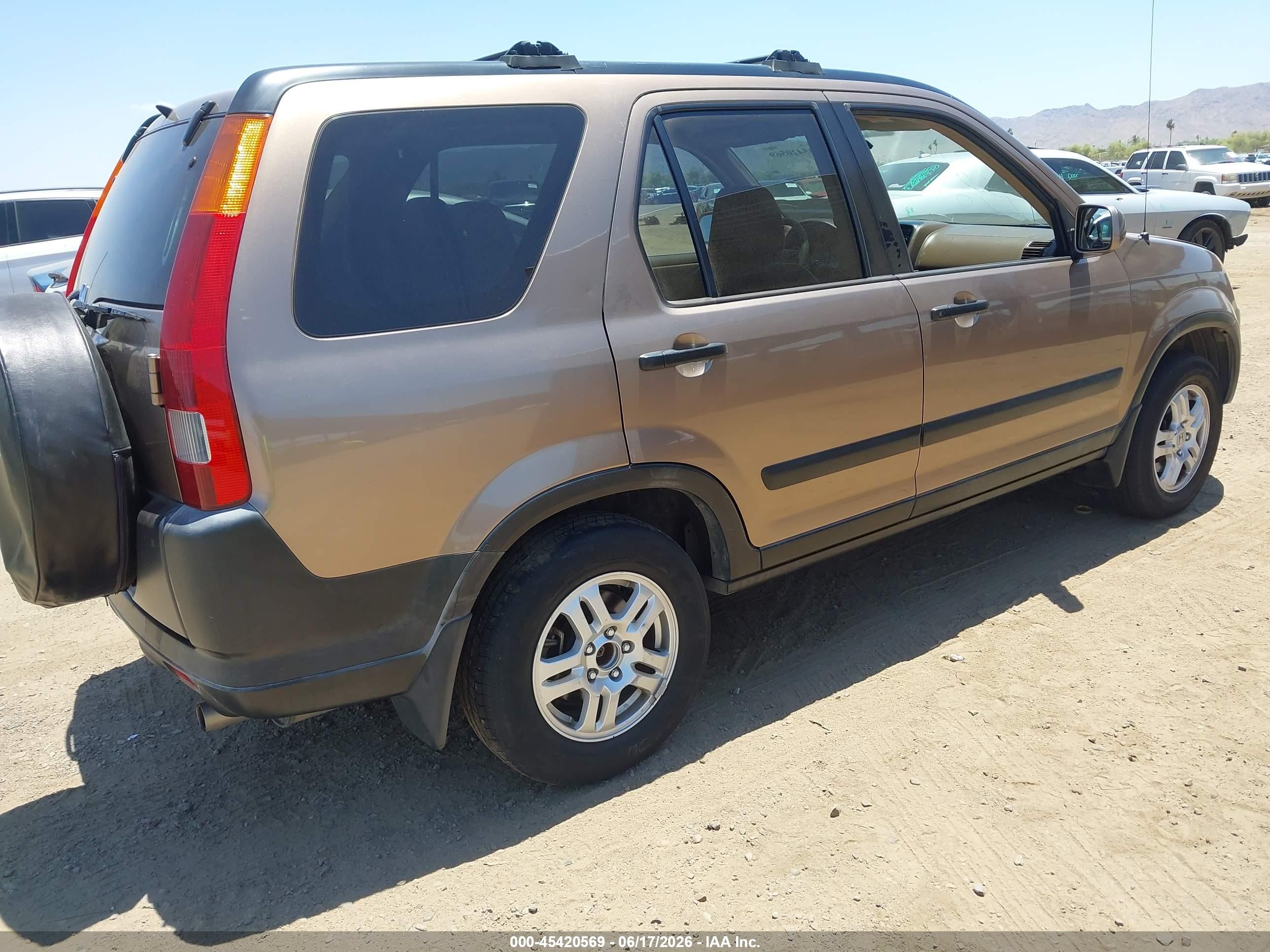 2003 Honda Cr-v Ex Gold vin: JHLRD78883C038337