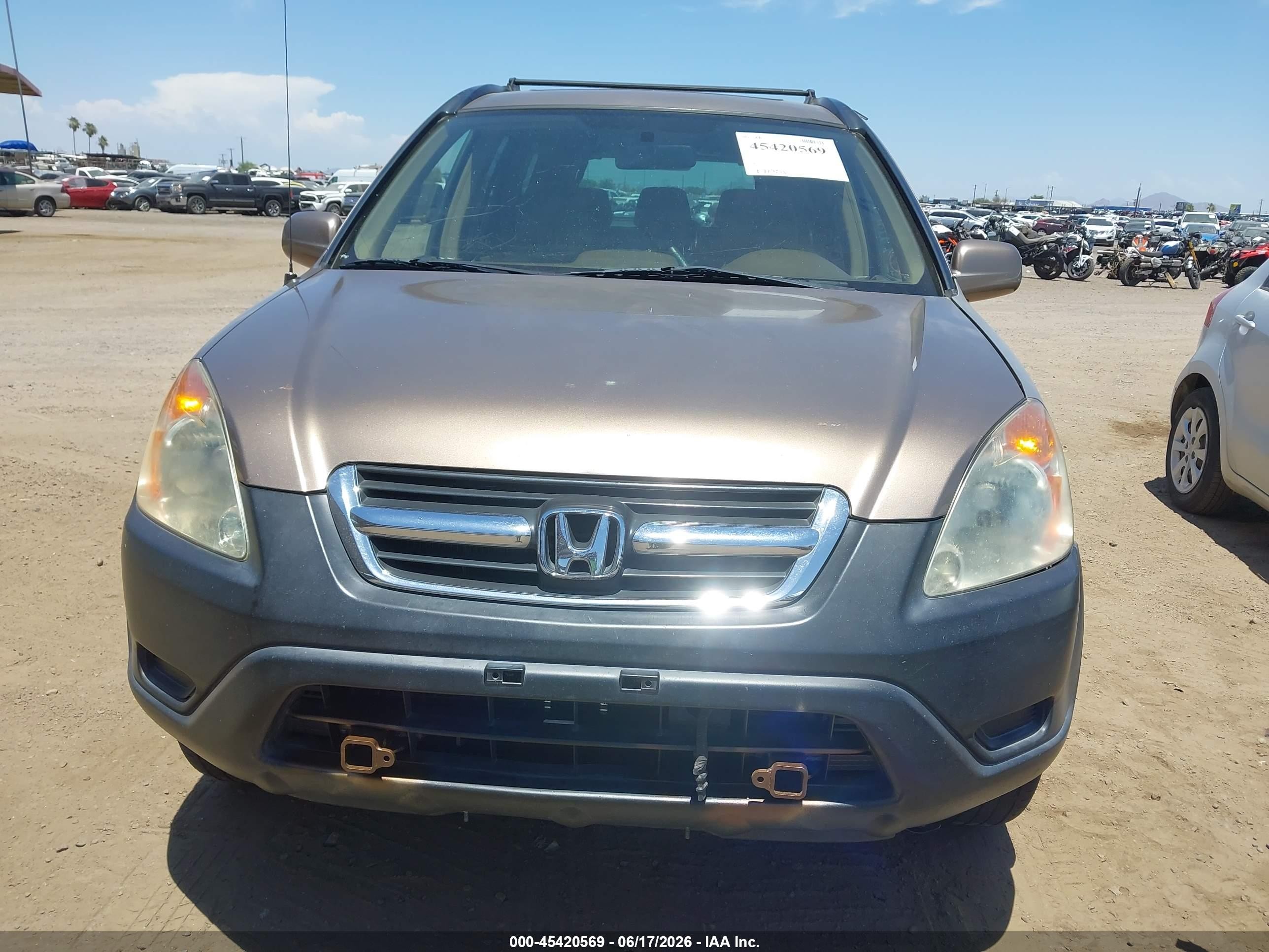 2003 Honda Cr-v Ex Gold vin: JHLRD78883C038337