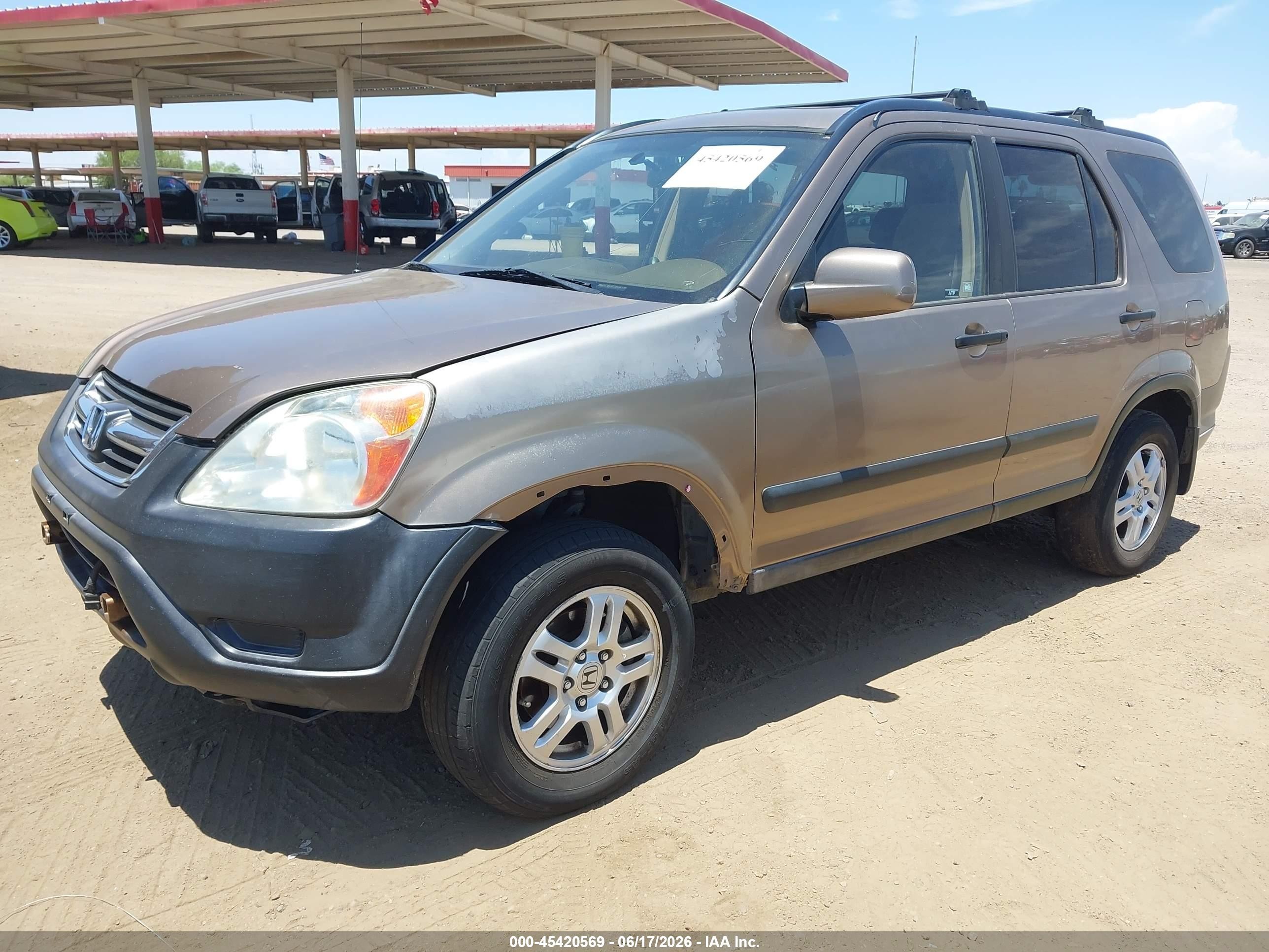2003 Honda Cr-v Ex Gold vin: JHLRD78883C038337