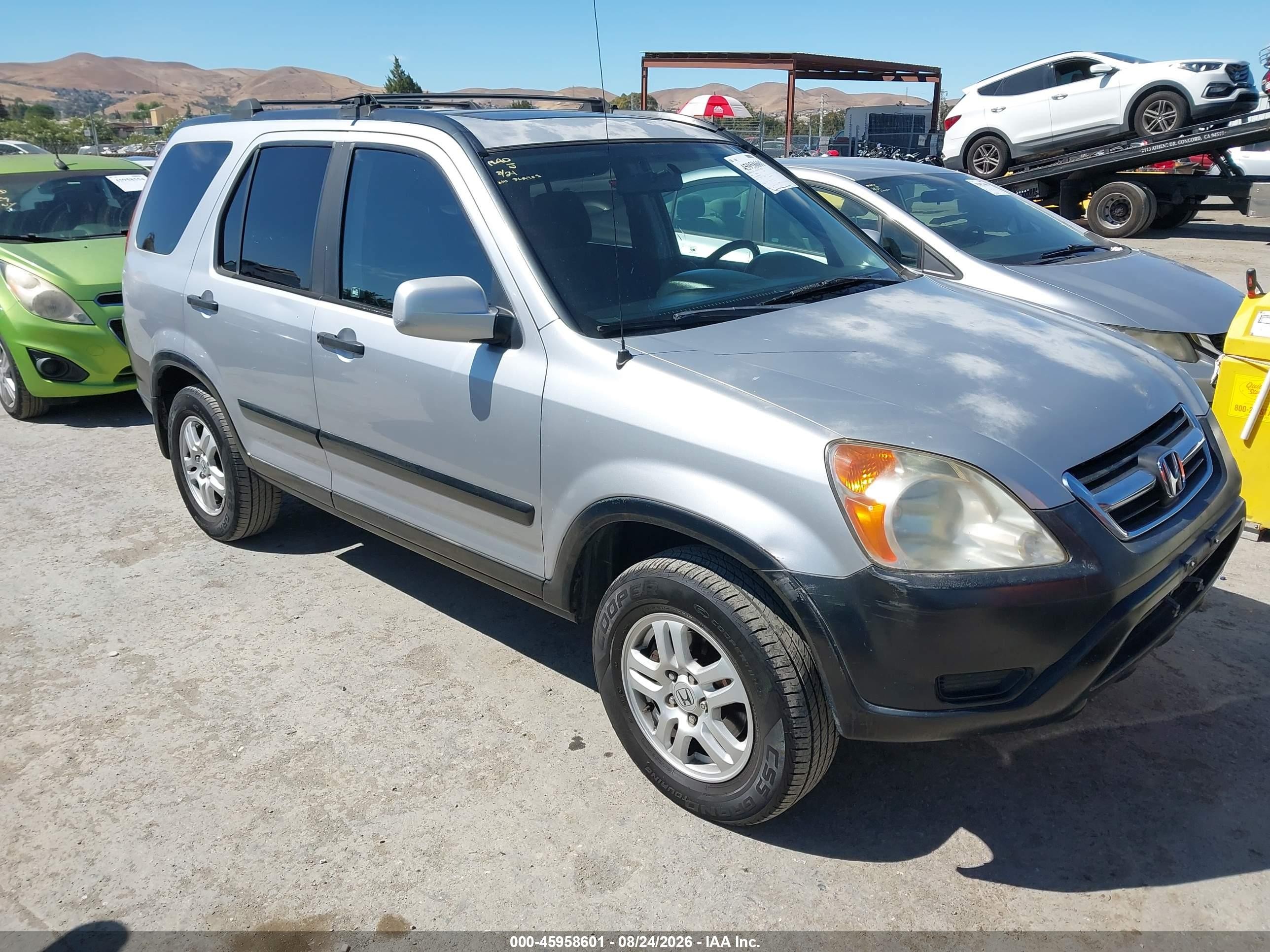2003 Honda Cr-v Ex Silver vin: JHLRD78883C043327