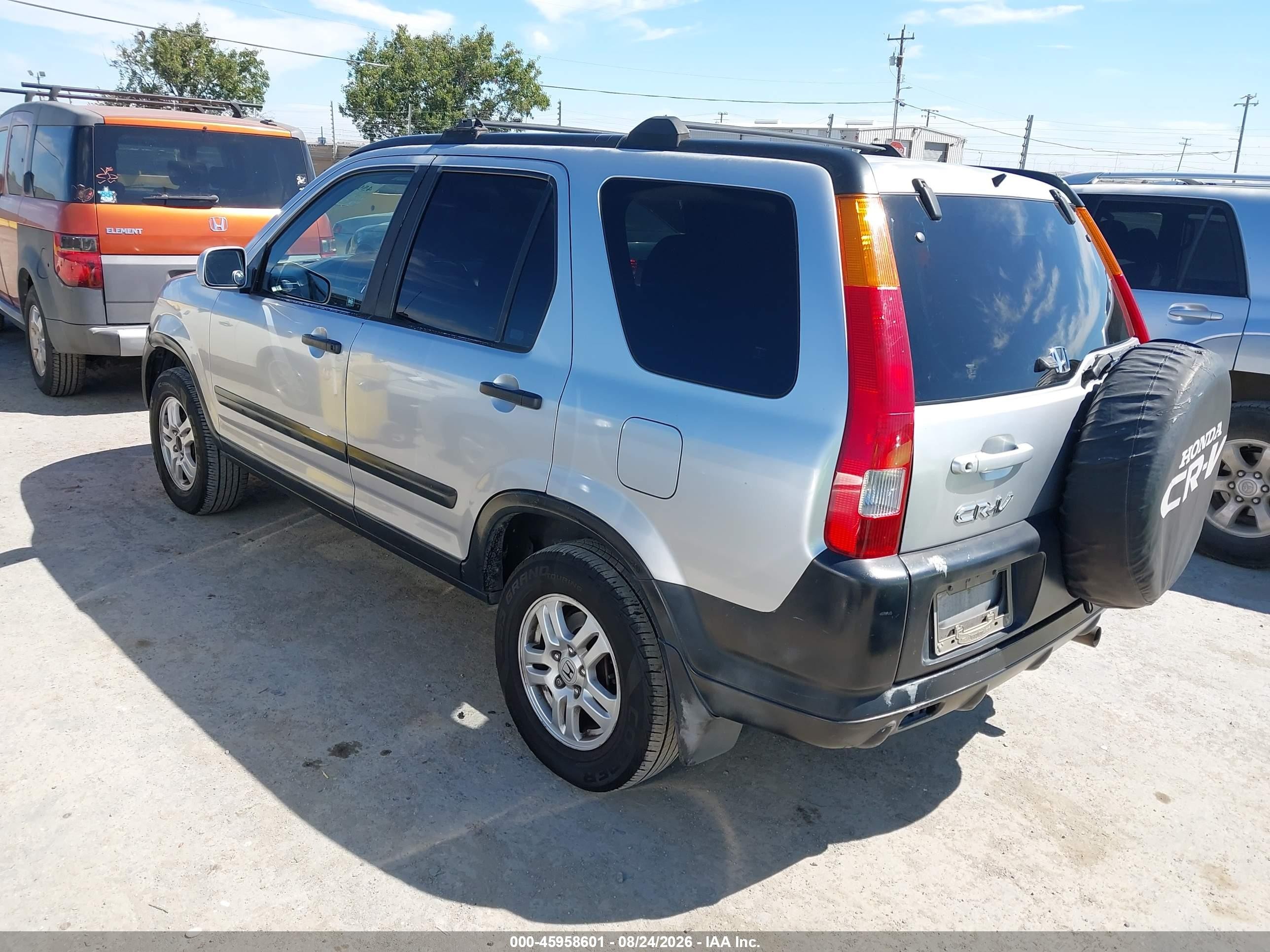 2003 Honda Cr-v Ex Серебряный vin: JHLRD78883C043327