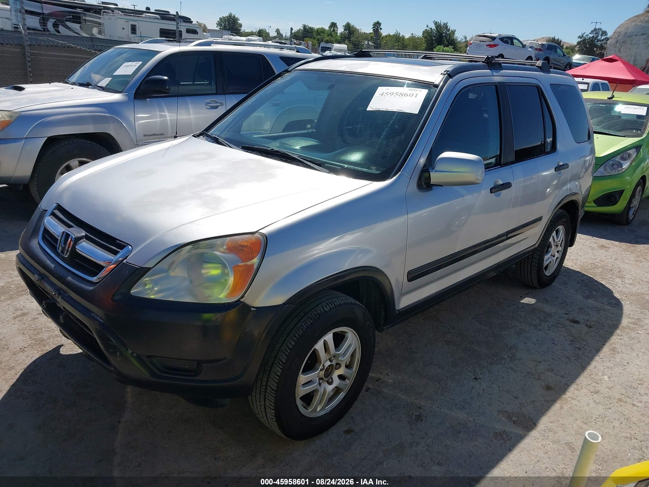 2003 Honda Cr-v Ex Серебряный vin: JHLRD78883C043327