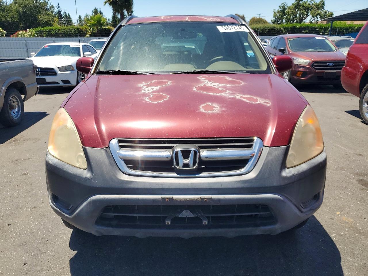 2003 Honda Cr-v Ex Maroon vin: JHLRD78883C047474