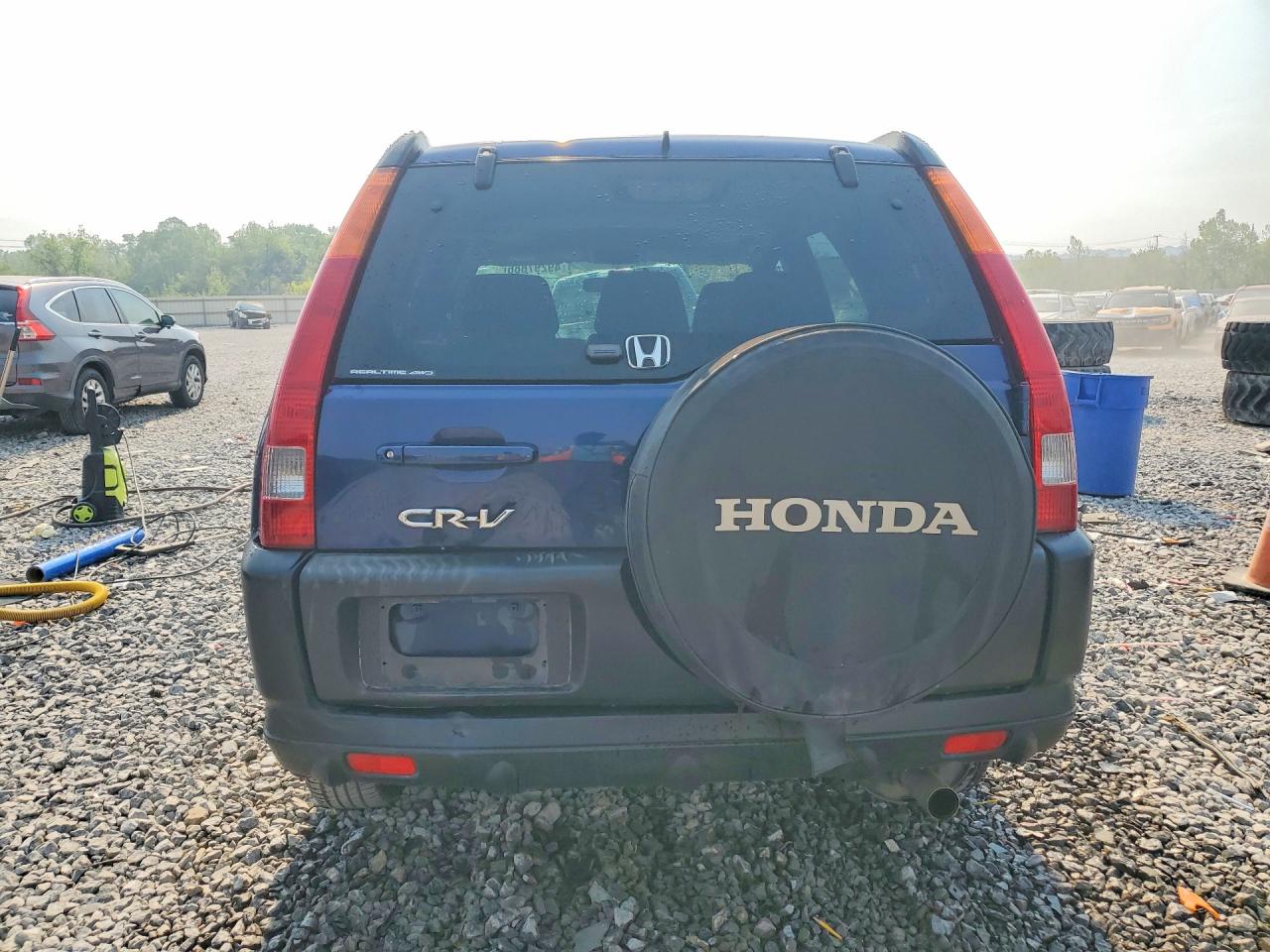 2004 Honda Cr-v Ex Blue vin: JHLRD78884C017523
