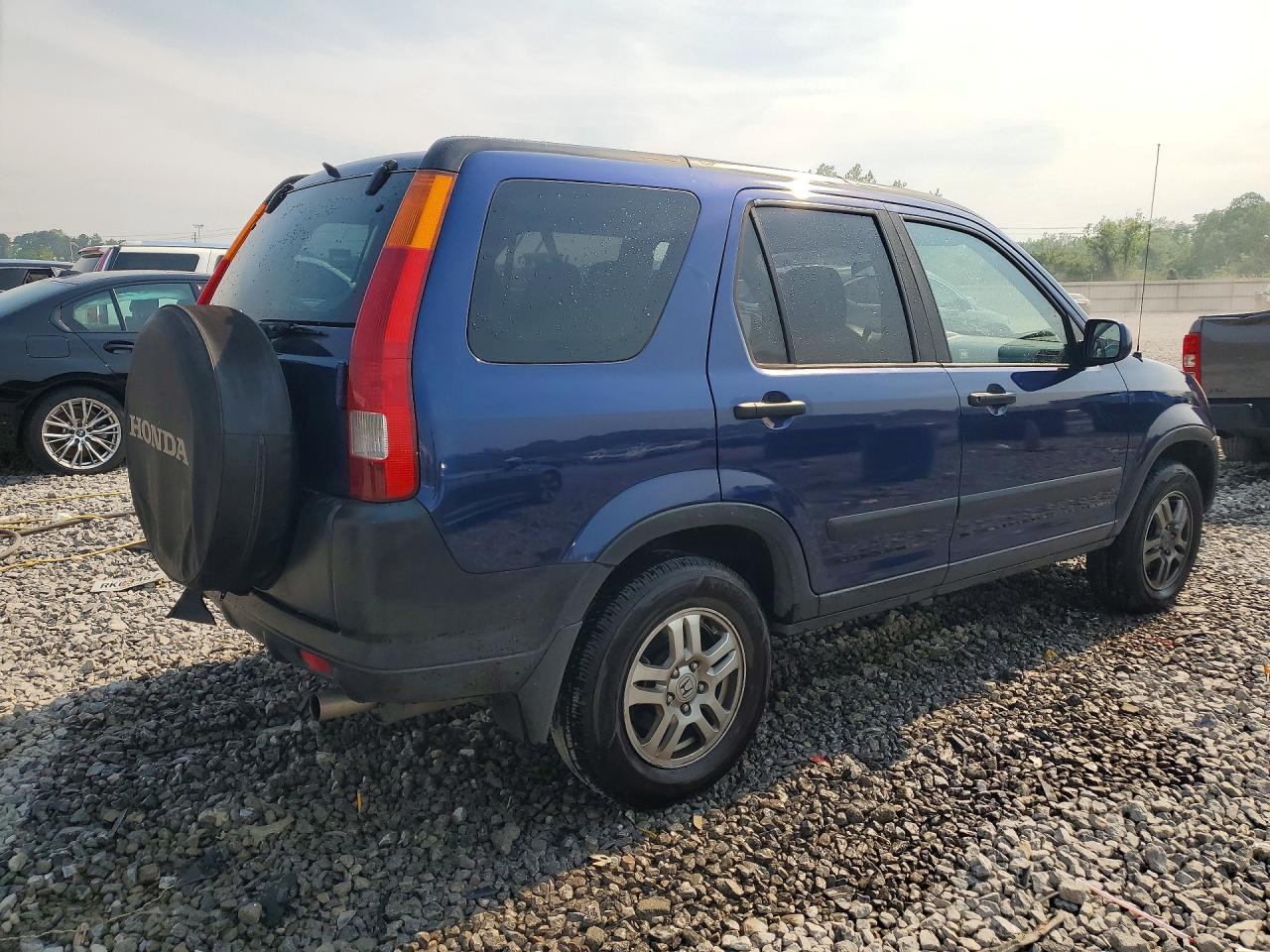 2004 Honda Cr-v Ex Blue vin: JHLRD78884C017523