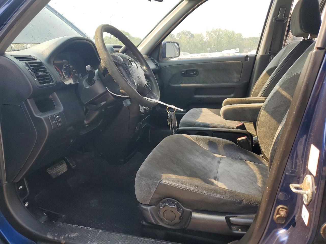 2004 Honda Cr-v Ex Blue vin: JHLRD78884C017523