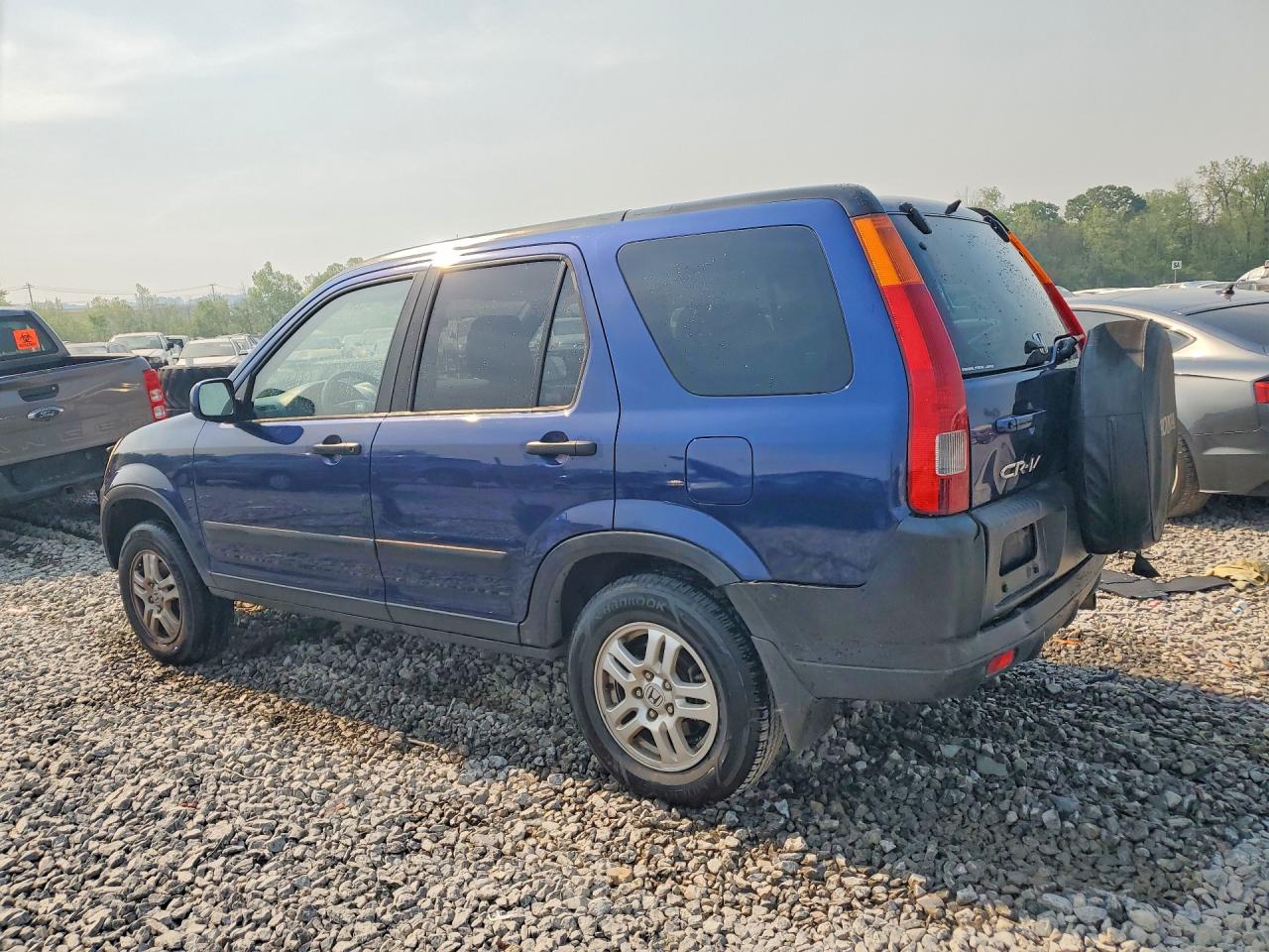 2004 Honda Cr-v Ex Blue vin: JHLRD78884C017523