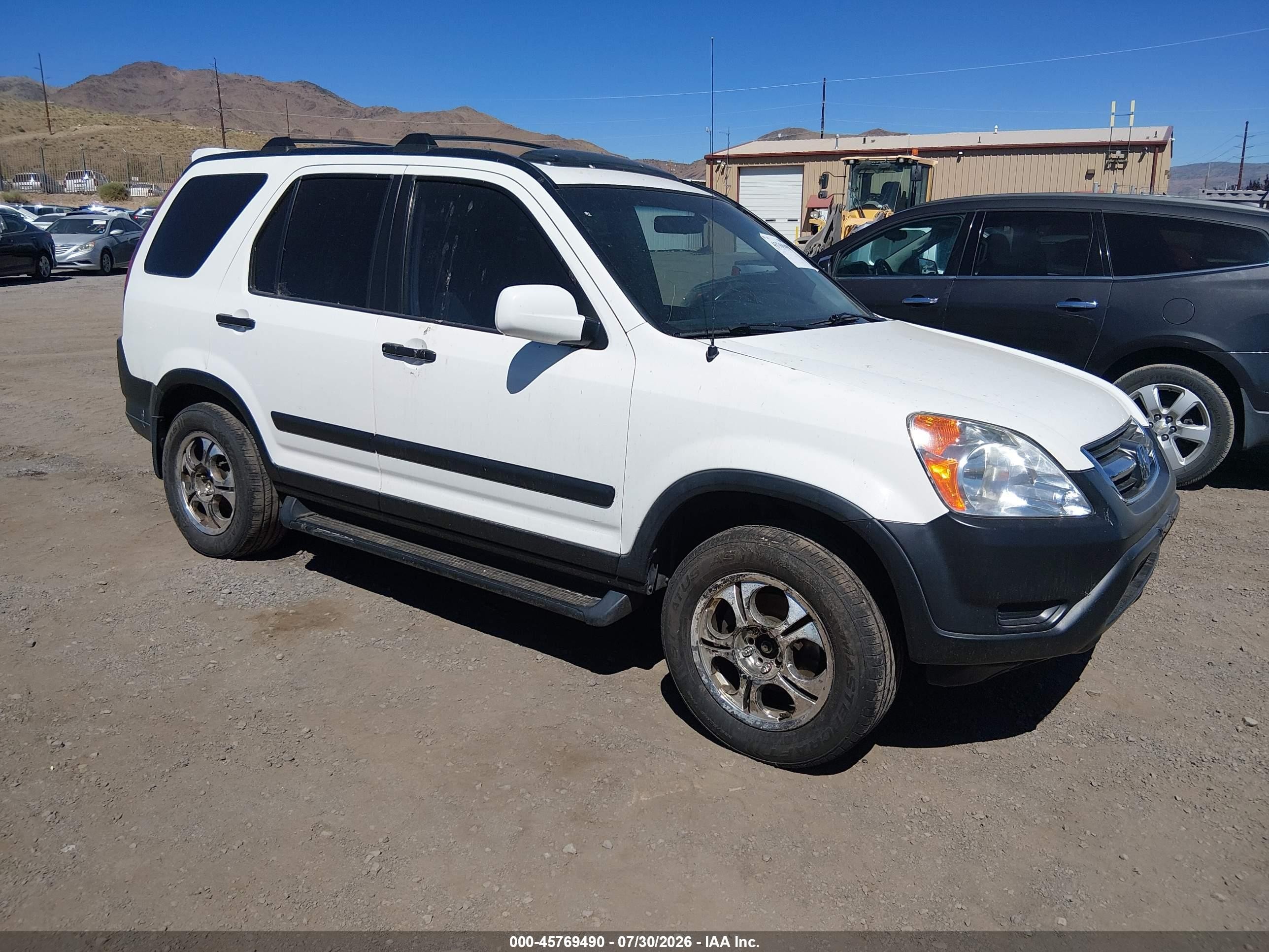 2004 Honda Cr-v Ex White vin: JHLRD78884C030563