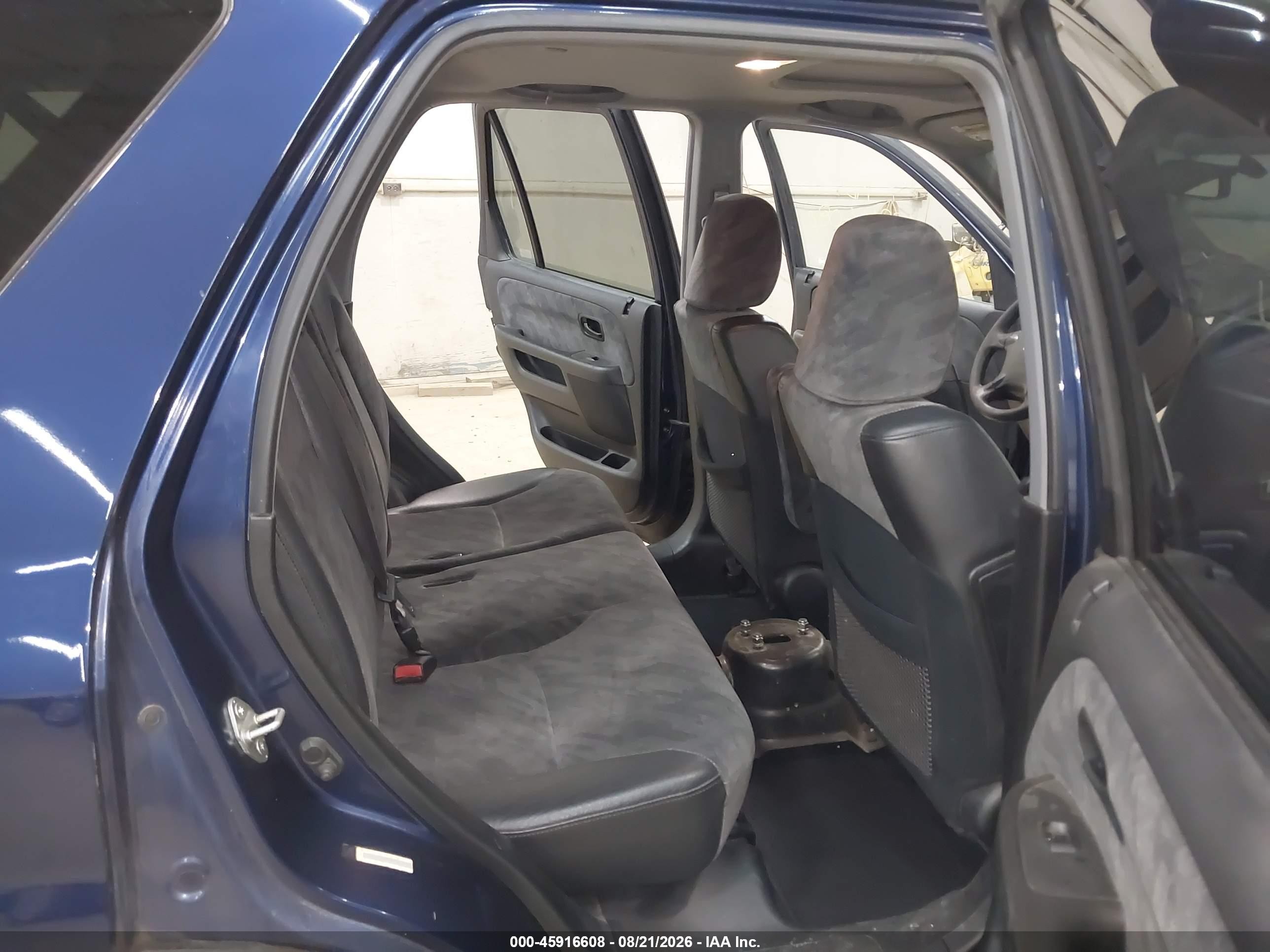 2004 Honda Cr-v Ex Blue vin: JHLRD78884C043099