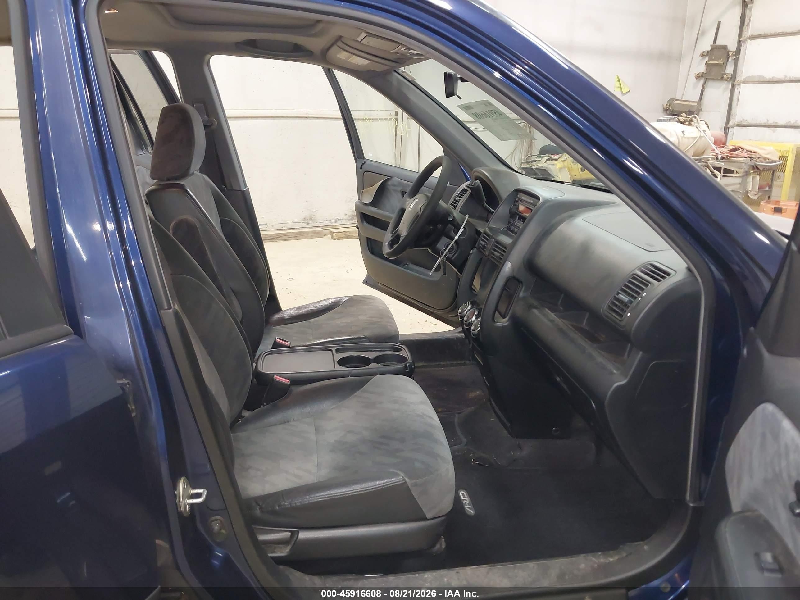 2004 Honda Cr-v Ex Blue vin: JHLRD78884C043099